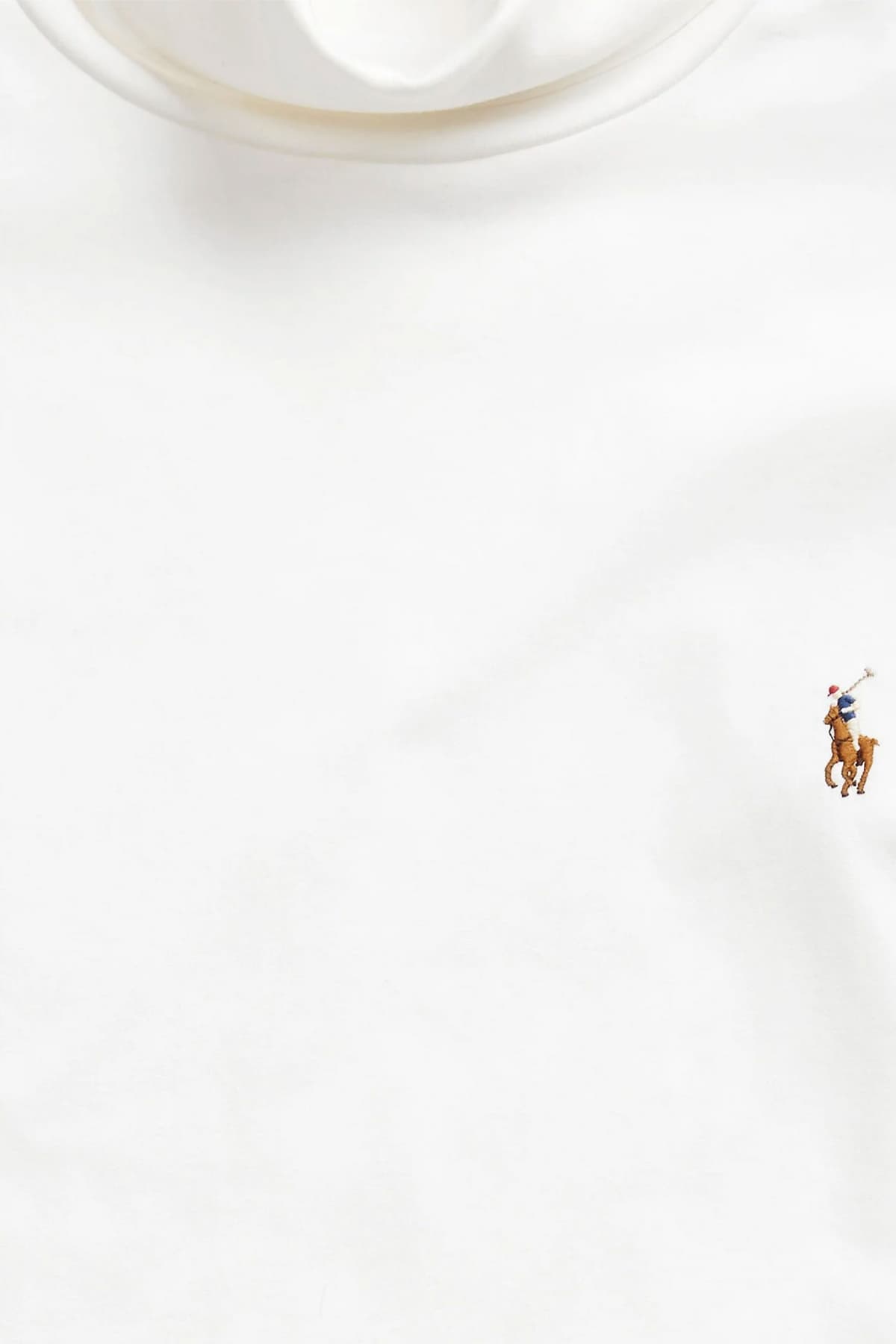 RALPH LAUREN T-SHIRT ROLLNECK LOGO ΥΠΟΛΕΥΚΟ