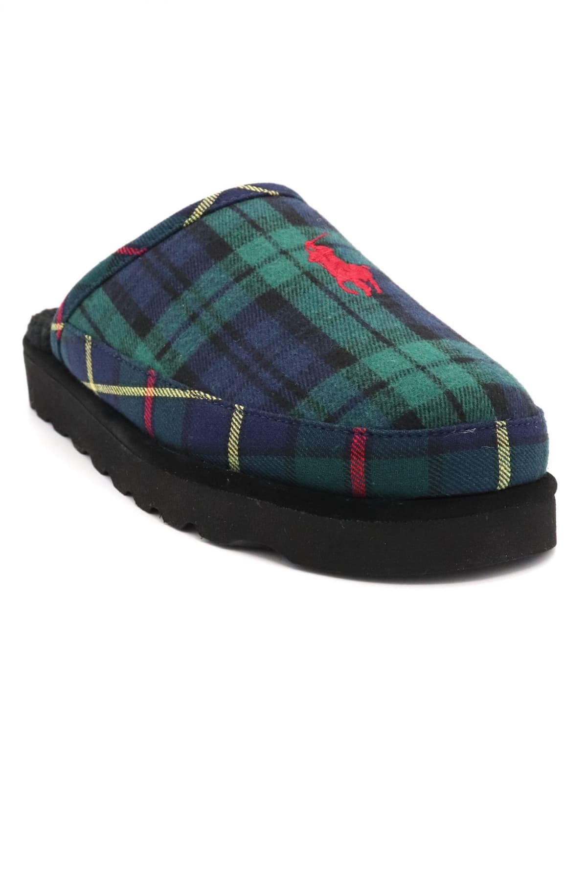 RALPH LAUREN ΠΑΠΟΥΤΣΙΑ ΠΑΝΤΟΦΛΕΣ REACE SCUFF-DS-SLIP ΚΑΡΩ ΜΠΛΕ-ΠΡΑΣΙΝΟ