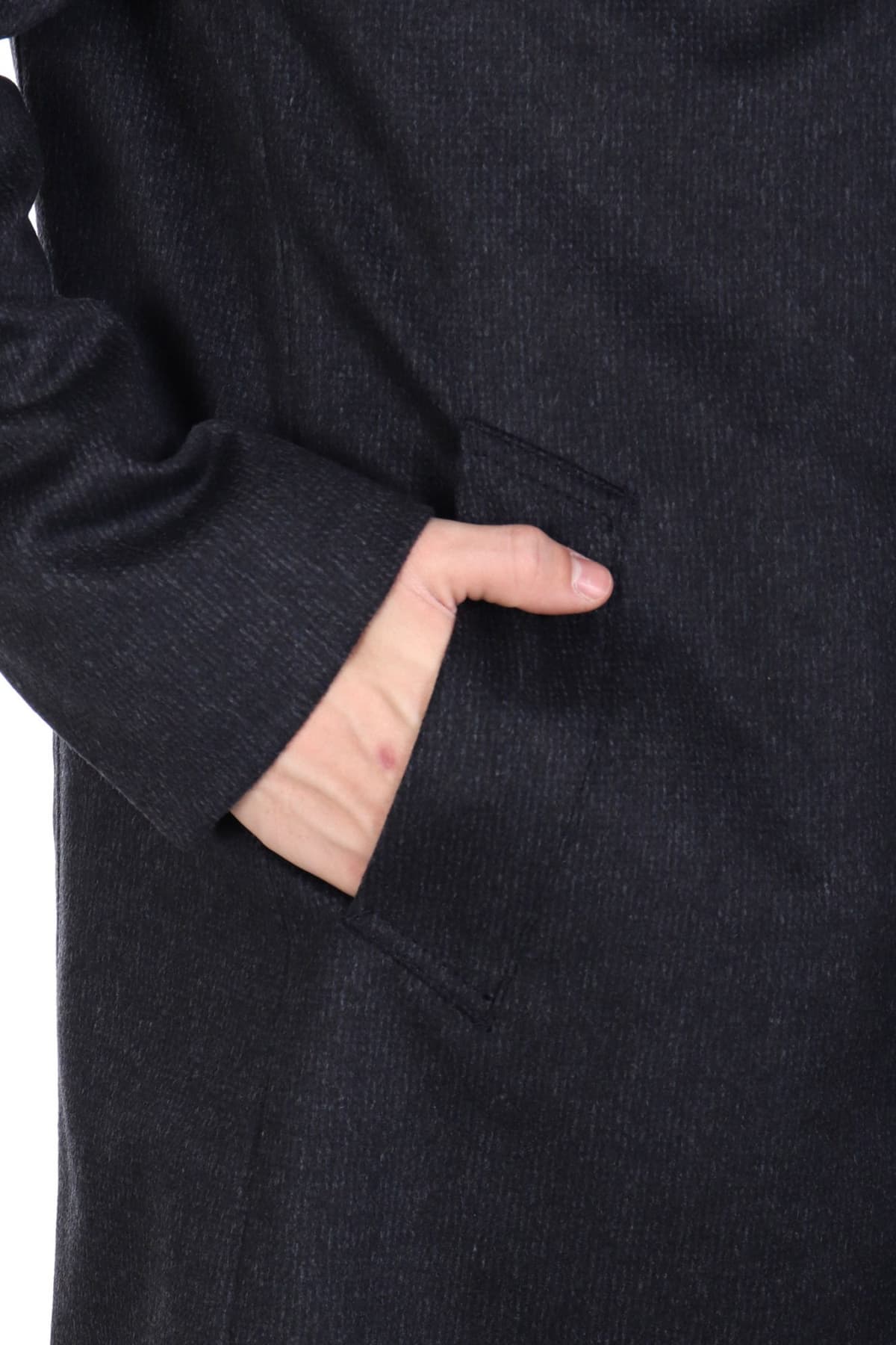 BALDESSARINI ΠΑΛΤΟ MODERN FIT HARRISON-3 MELANDE ΜΠΛΕ