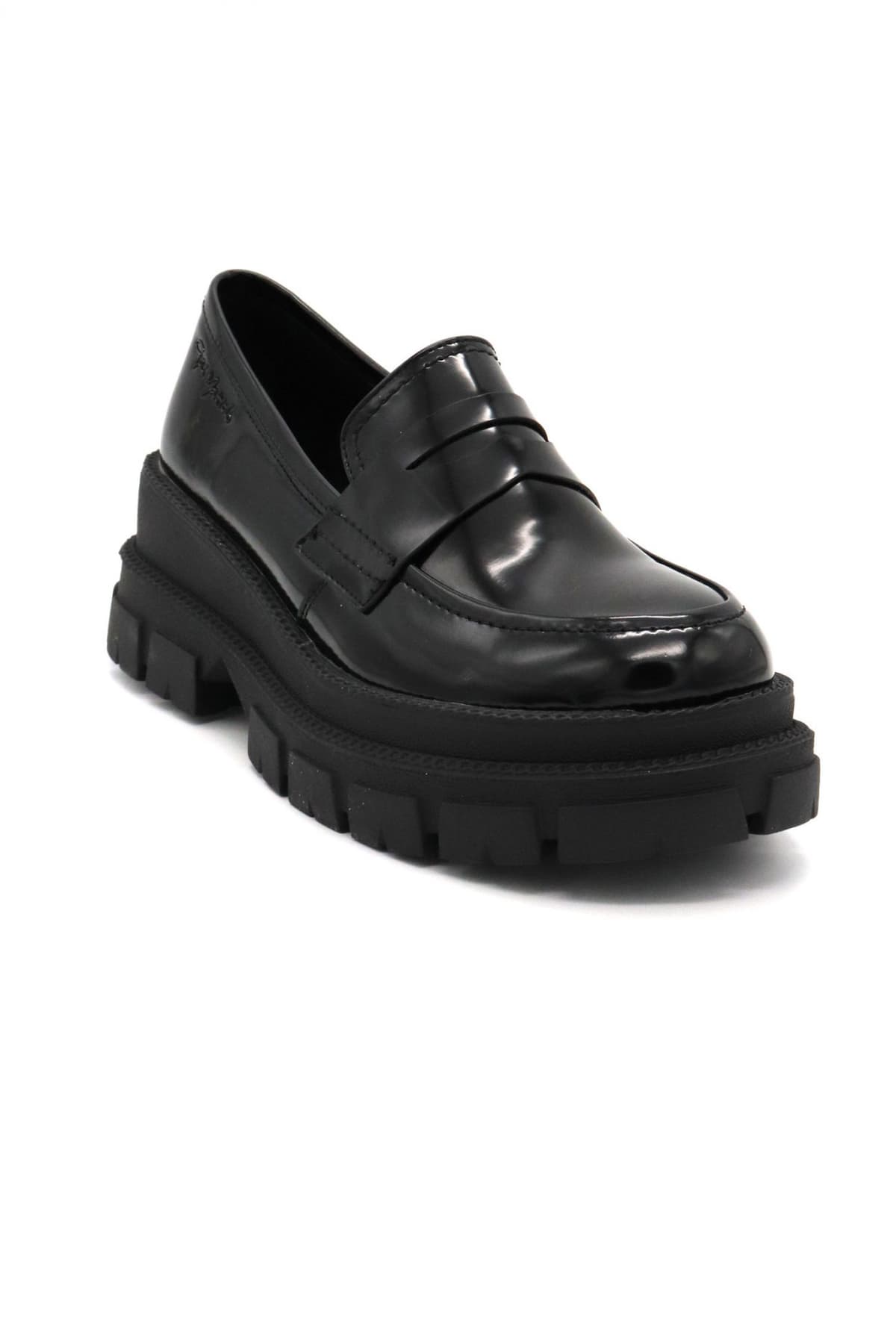 GAI MATTIOLO ΠΑΠΟΥΤΣΙΑ ΜΟΚΑΣΙΝΙΑ LOGO ΜΑΥΡΟ