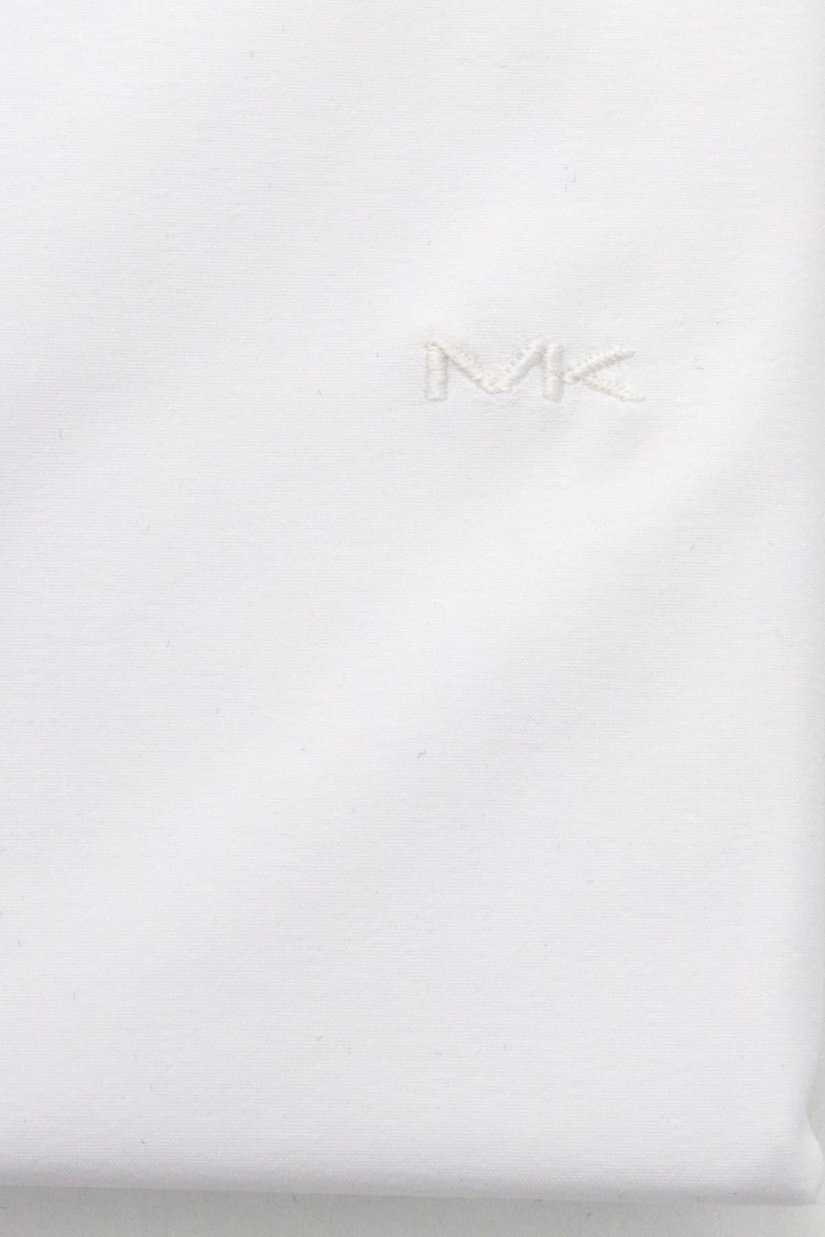 MICHAEL KORS ΠΟΥΚΑΜΙΣΟ SLIM FIT PERFORMANCE STRETCH ΛΕΥΚΟ