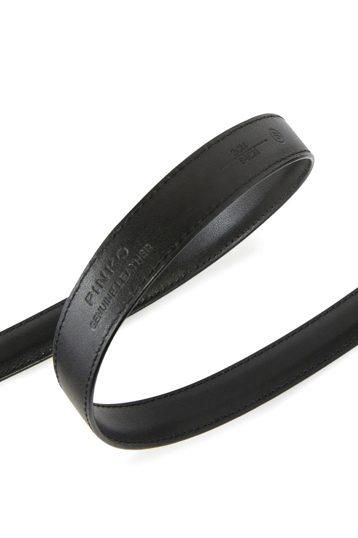 PINKO ΖΩΝΗ LOVE BERRY H2 BELT ΑΓΚΡΑΦΑ ΑΣΗΜΙ-ΜΑΥΡΟ