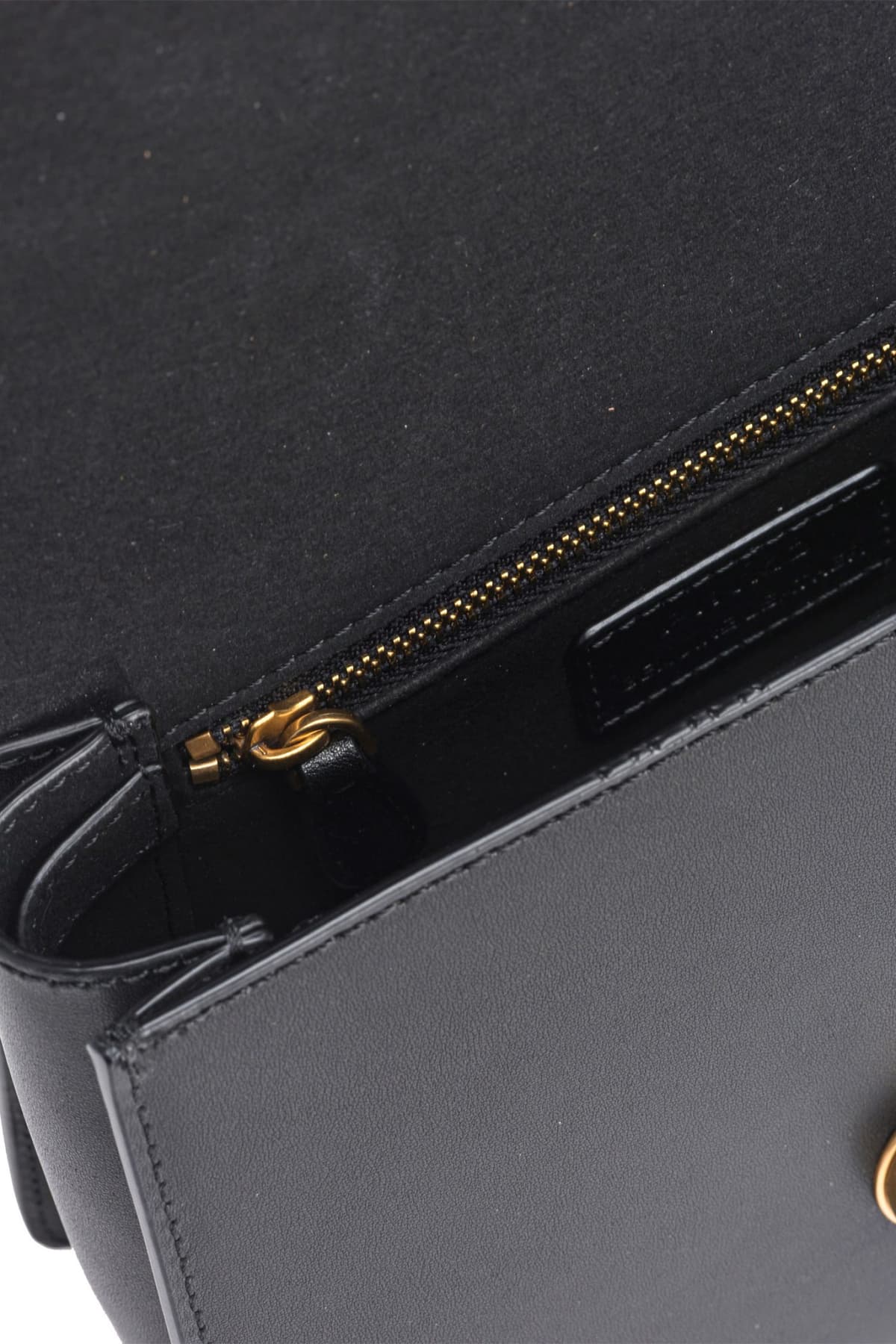 PINKO ΤΣΑΝΤΑΚΙ LOVE ONE TOP HANDLE MINI LIGHT VITELLO SETA ΜΑΥΡΟ