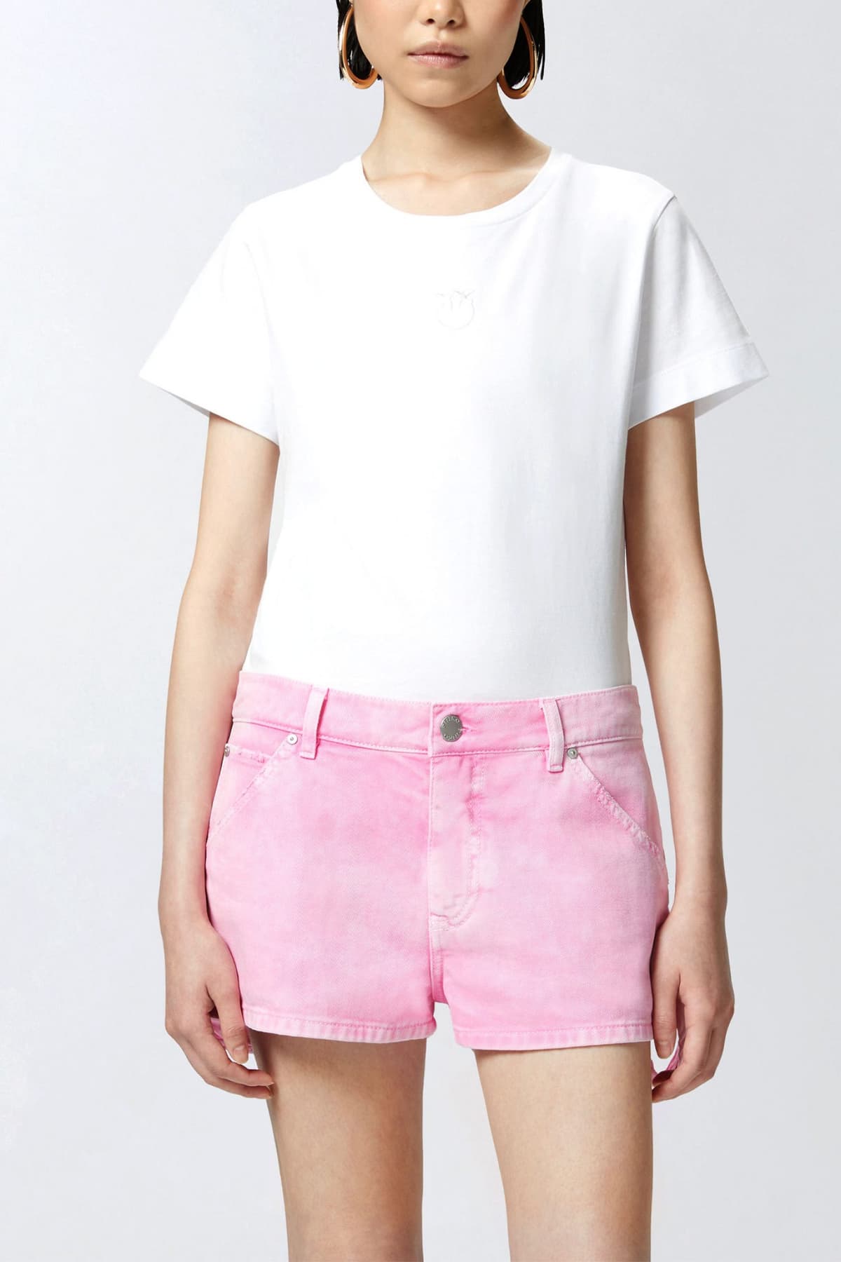 PINKO T-SHIRT BUSSOLOTTO T-SHIRT LOGO ΛΕΥΚΟ