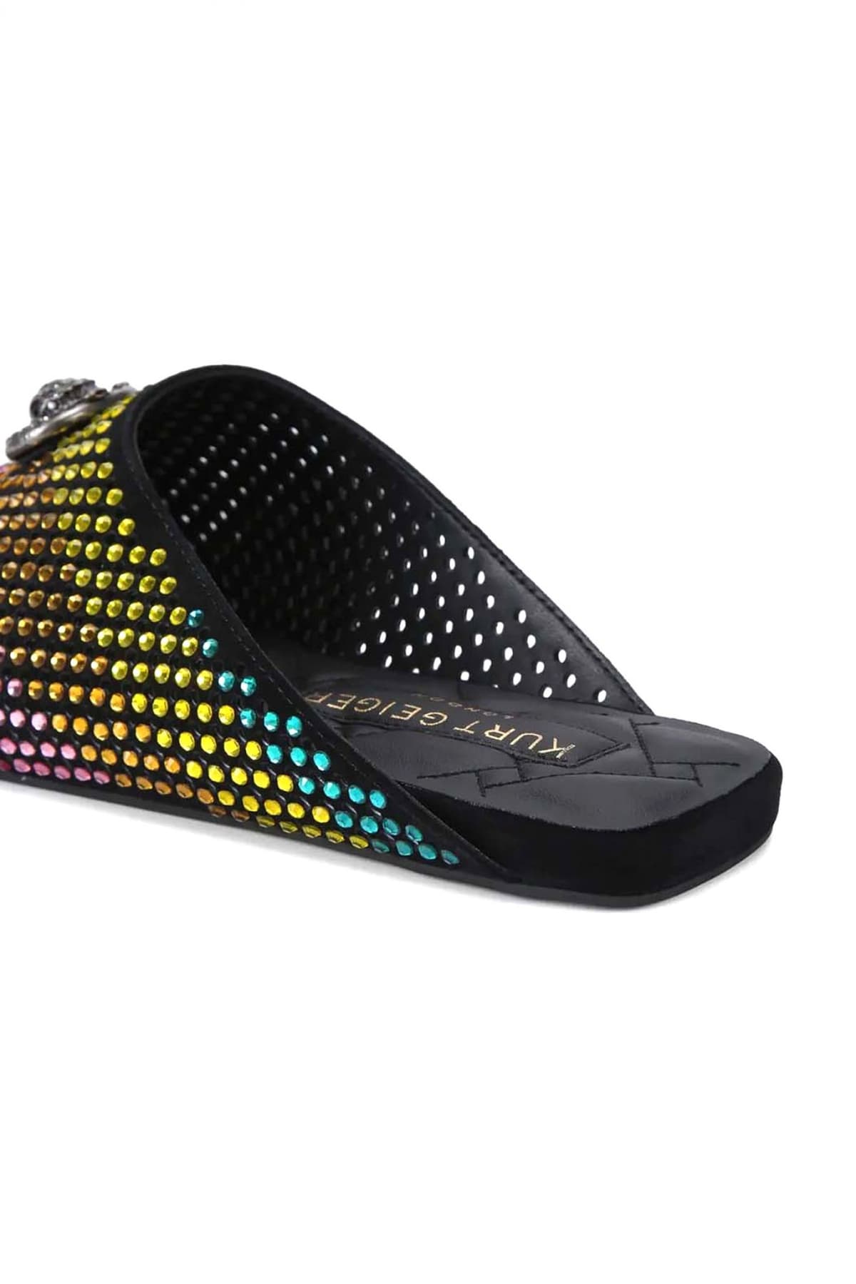 KURT GEIGER ΠΑΠΟΥΤΣΙΑ ΠΑΝΤΟΦΛΕΣ CHELSEA SLIDER ΣΟΥΕΤ ΣΤΡΑΣ LOGO ΠΟΛΥΧΡΩΜΟ