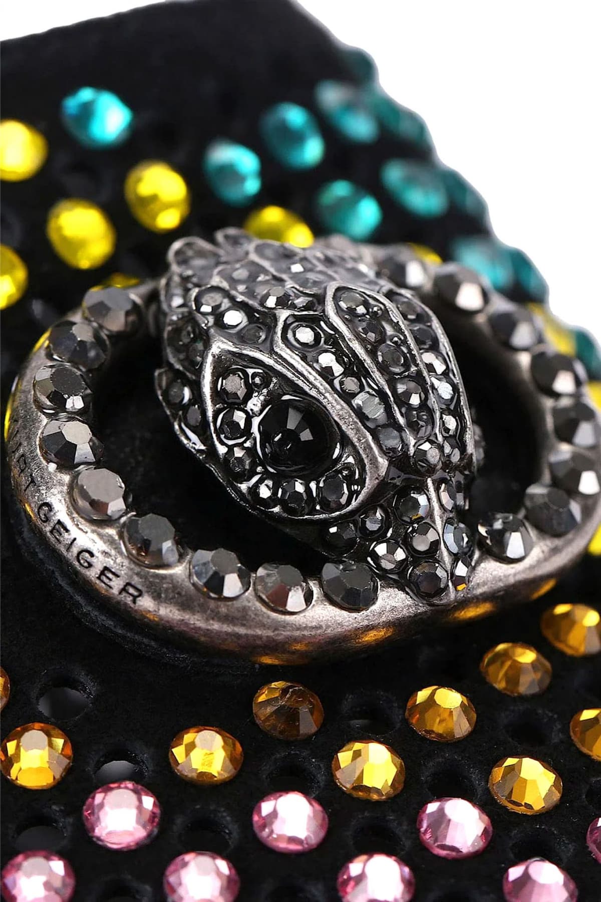 KURT GEIGER ΠΑΠΟΥΤΣΙΑ ΠΑΝΤΟΦΛΕΣ CHELSEA SLIDER ΣΟΥΕΤ ΣΤΡΑΣ LOGO ΠΟΛΥΧΡΩΜΟ