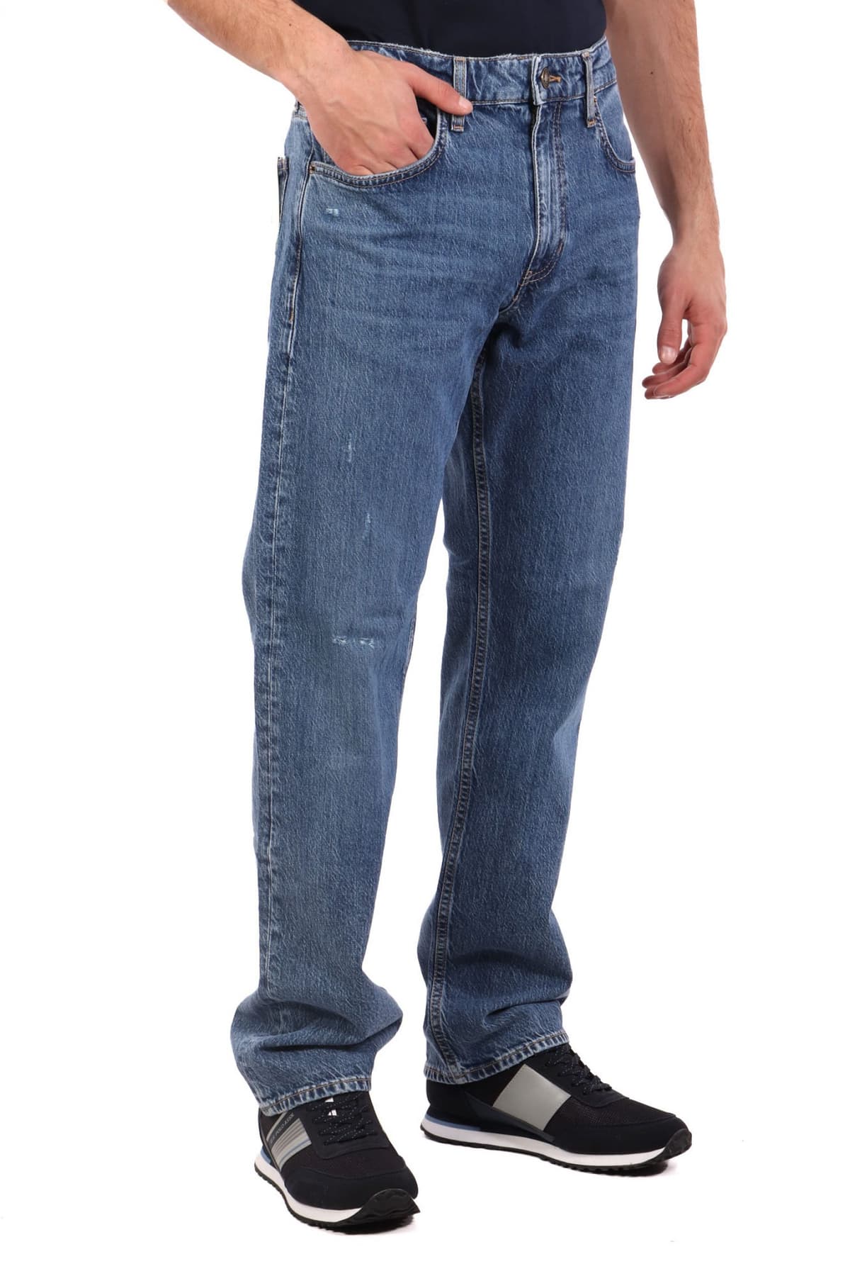 GUESS JEANS ΠΑΝΤΕΛΟΝΙ JEANS G16 STRAIGHT FIT ΜΠΛΕ