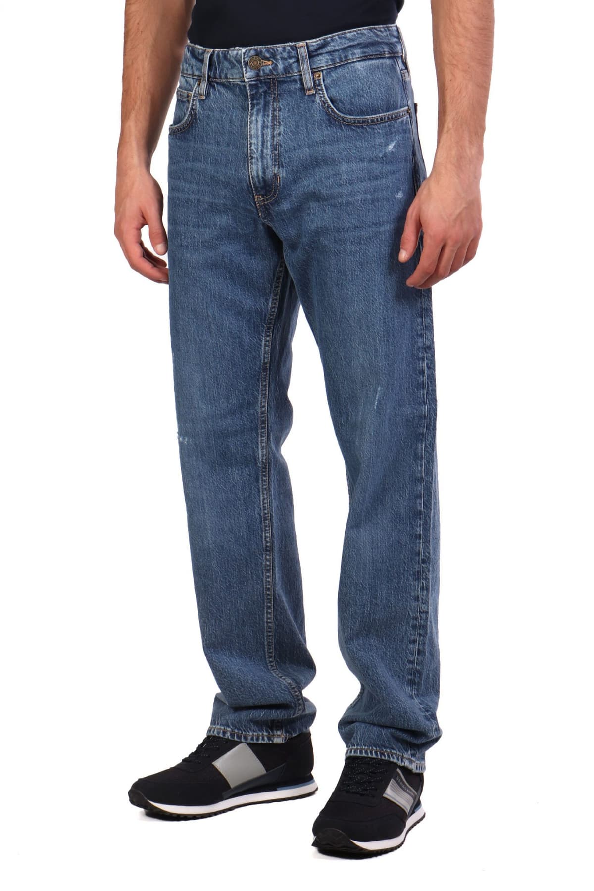 GUESS JEANS ΠΑΝΤΕΛΟΝΙ JEANS G16 STRAIGHT FIT ΜΠΛΕ