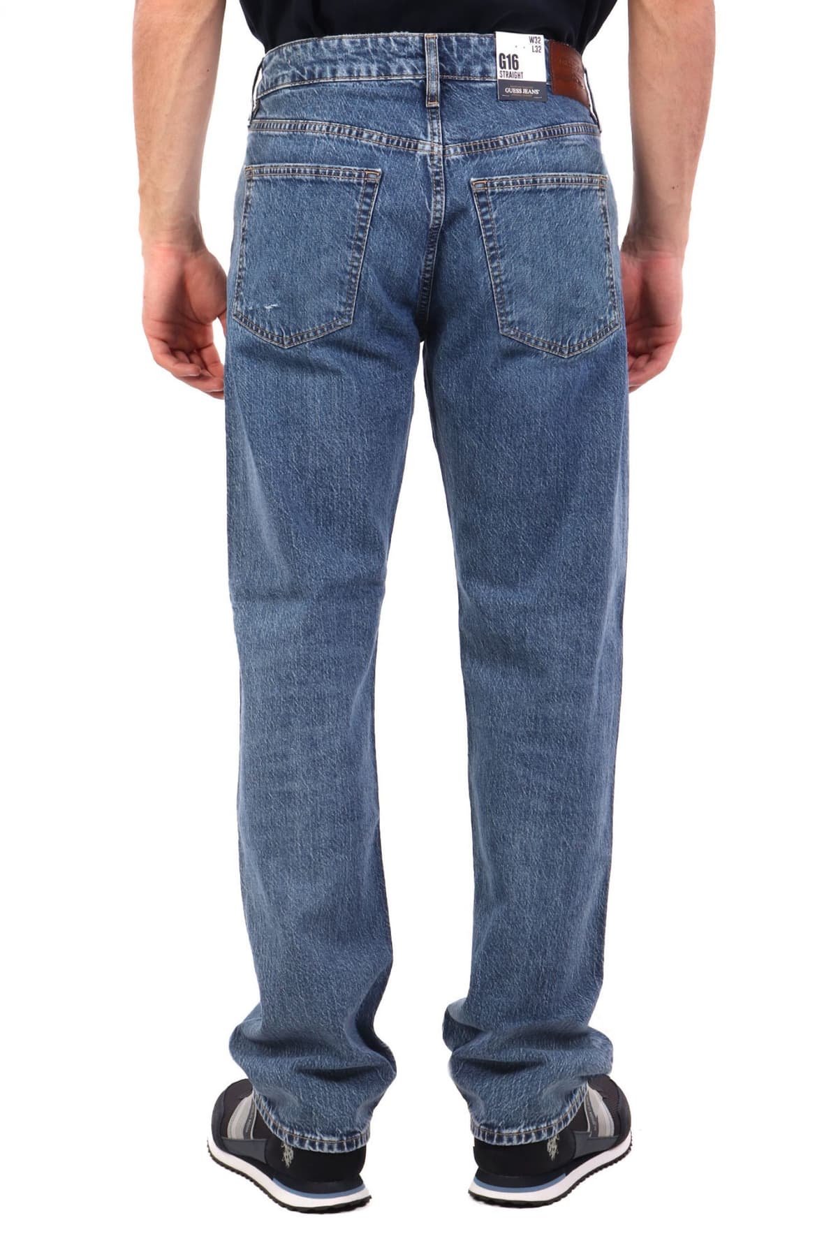 GUESS JEANS ΠΑΝΤΕΛΟΝΙ JEANS G16 STRAIGHT FIT ΜΠΛΕ