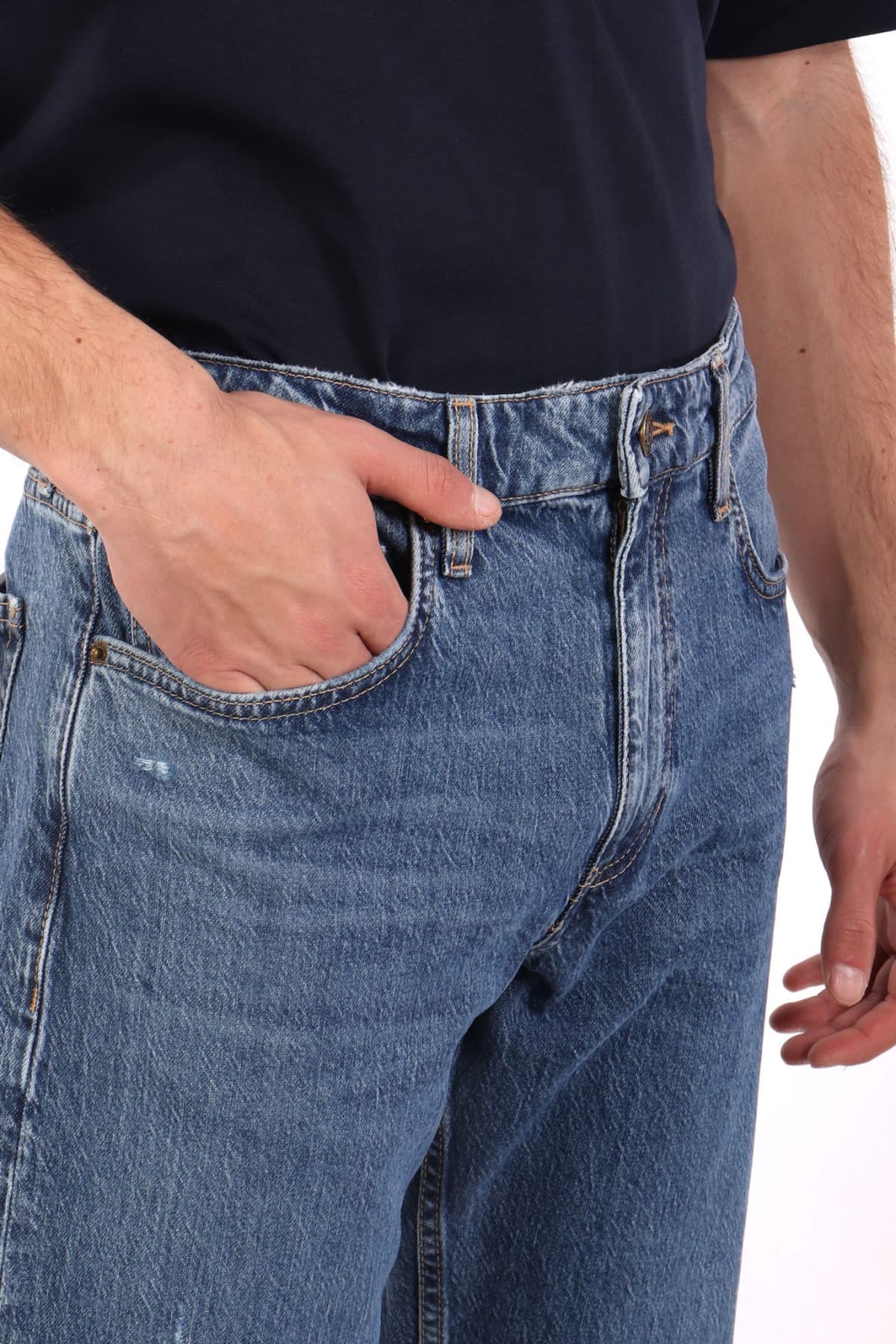 GUESS JEANS ΠΑΝΤΕΛΟΝΙ JEANS G16 STRAIGHT FIT ΜΠΛΕ