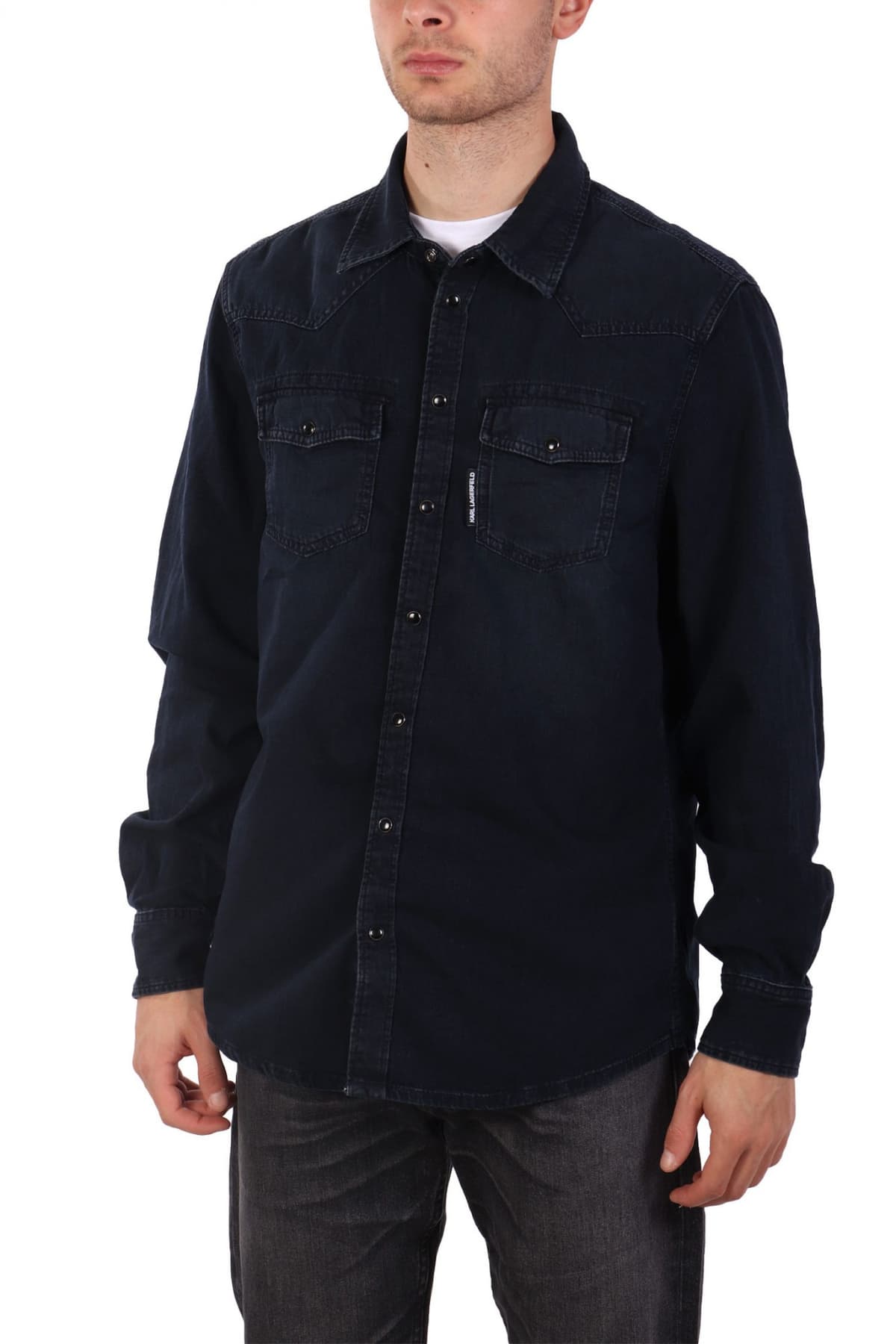 Men's Shirts Karl Lagerfeld Blue