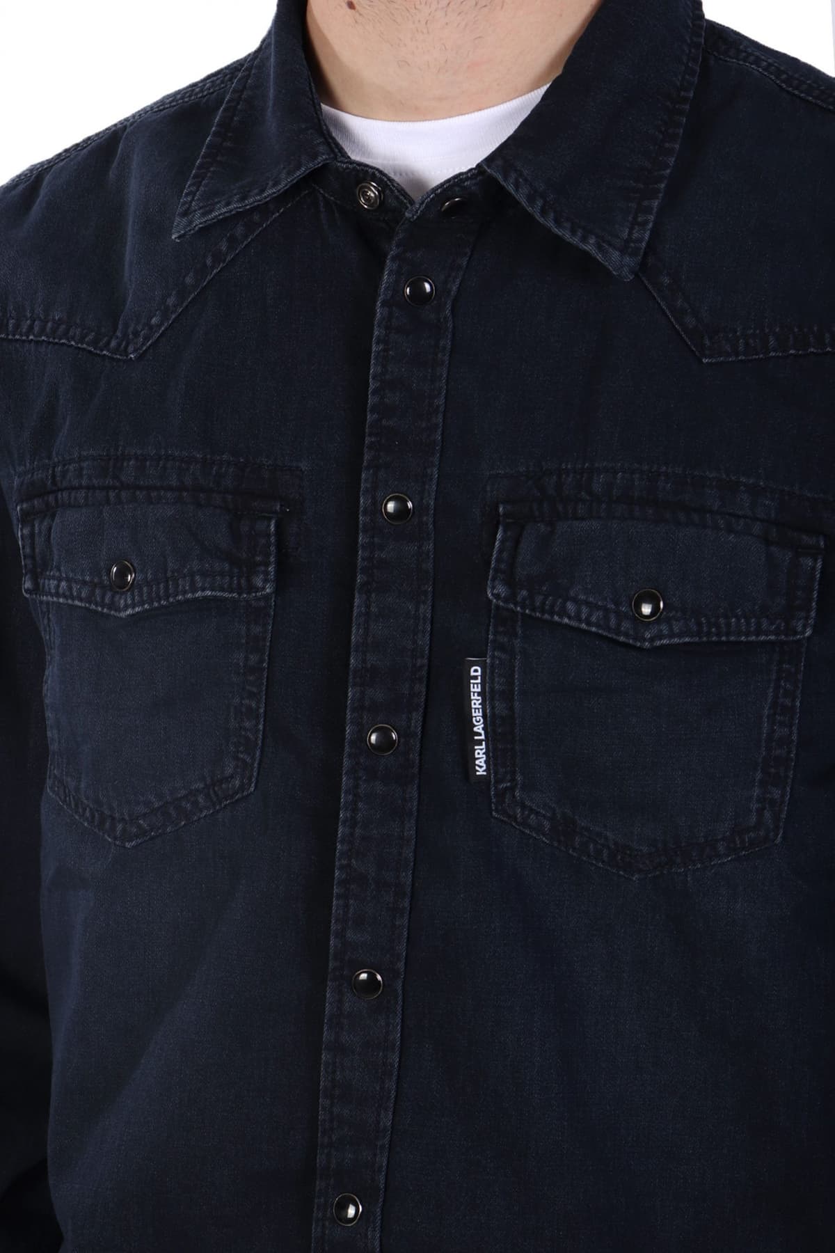 Men's Shirts Karl Lagerfeld Blue