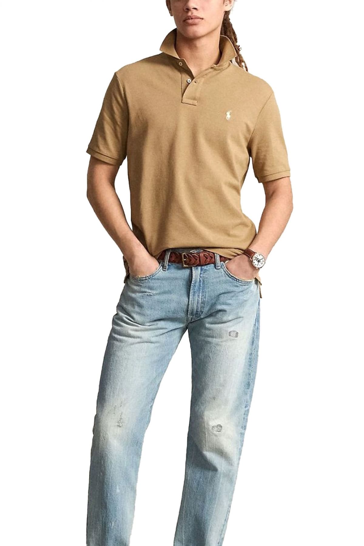 RALPH LAUREN POLO CUSTOM SLIM FIT LOGO ΜΠΕΖ