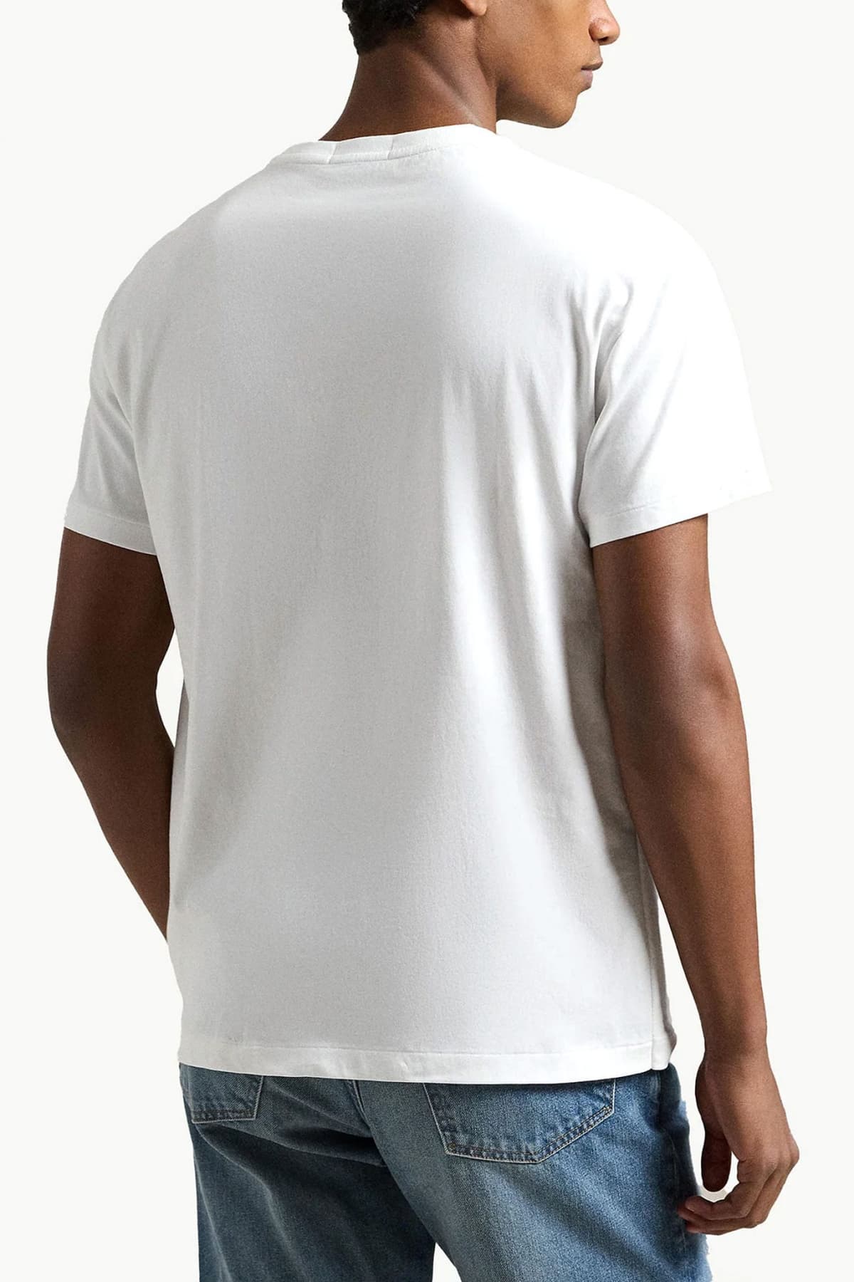 RALPH LAUREN T-SHIRT CLASSIC FIT LOGO BEAR ΛΕΥΚΟ