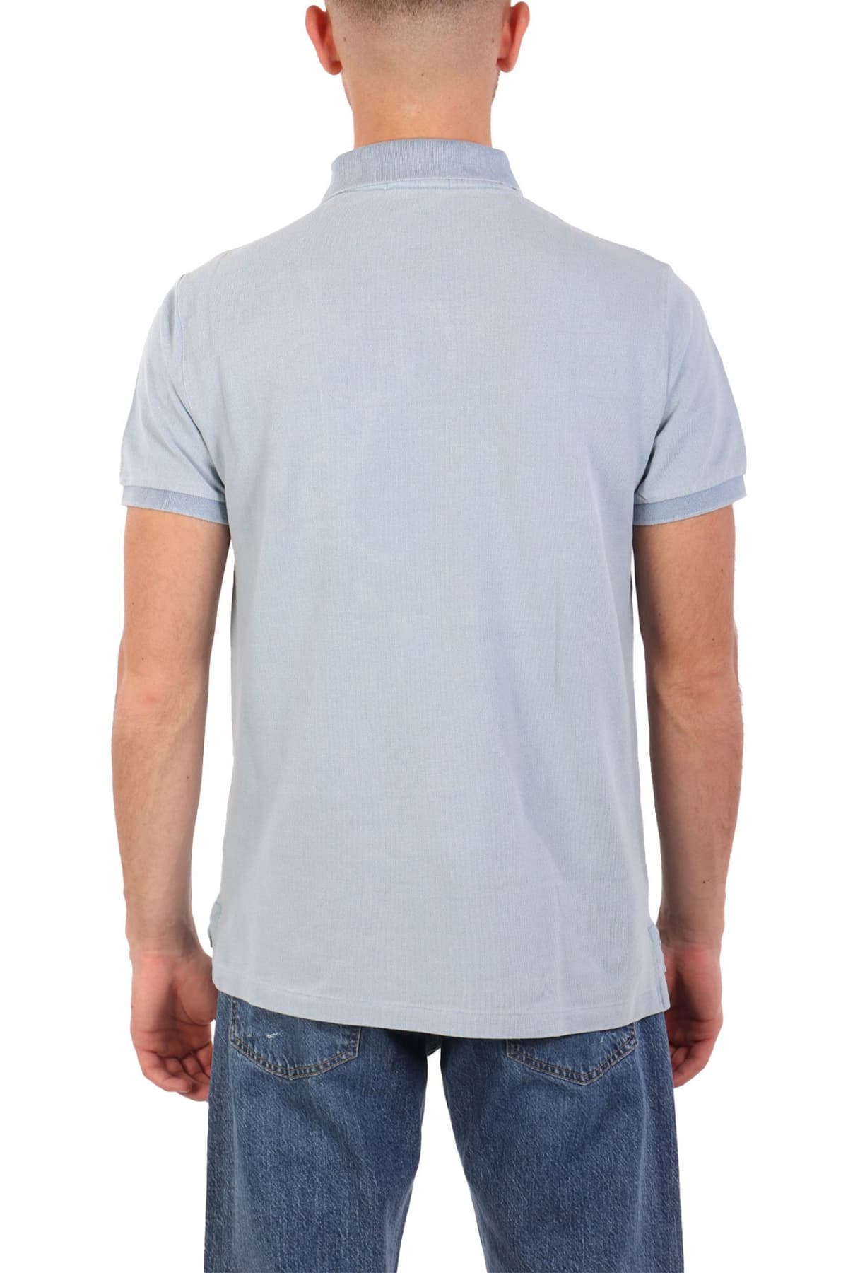 RALPH LAUREN POLO CUSTOM SLIM FIT WASHED LOGO ΣΙΕΛ