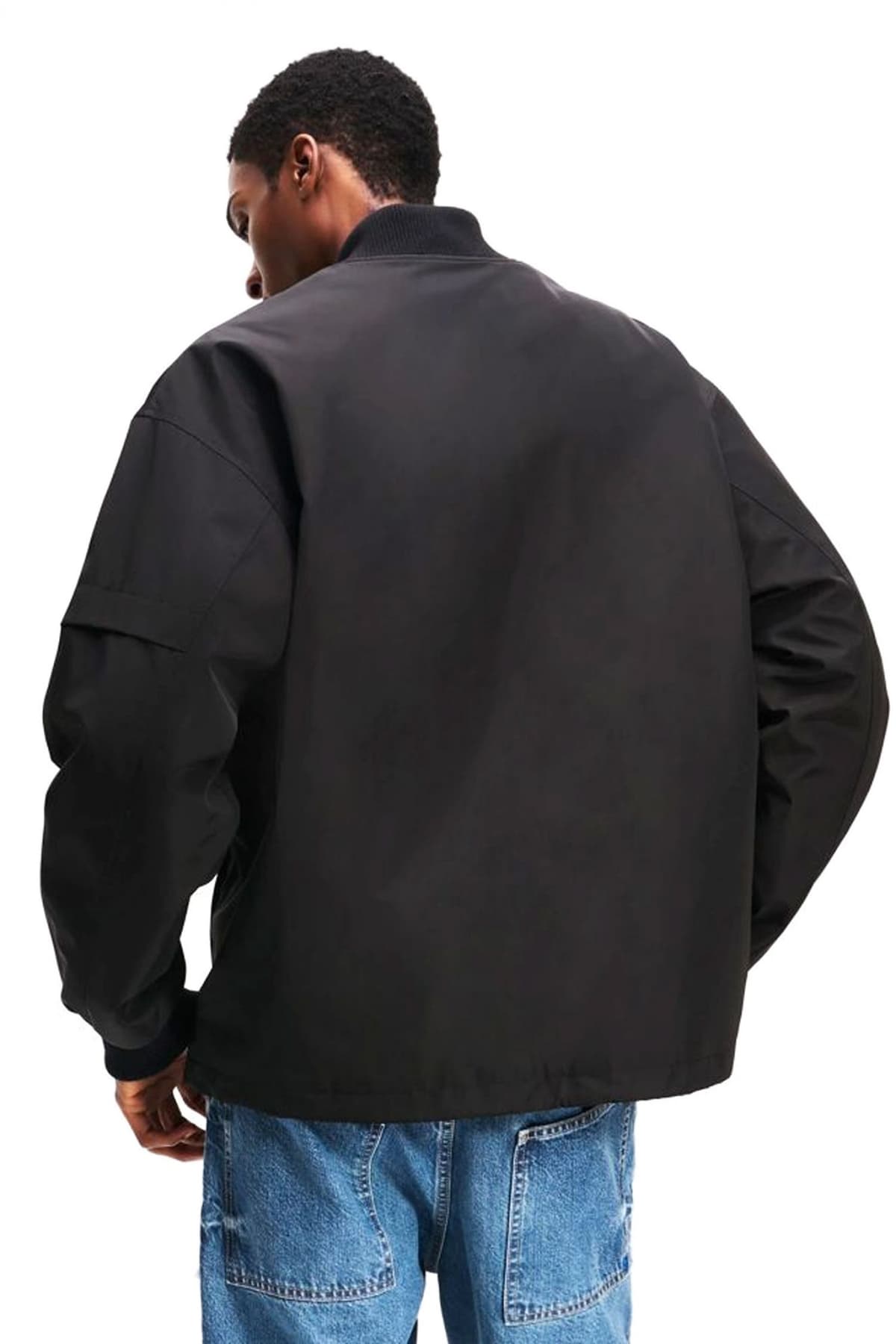 KARL LAGERFELD JEANS ΜΠΟΥΦΑΝ JACKET KLJ BOMBER ΜΑΥΡΟ