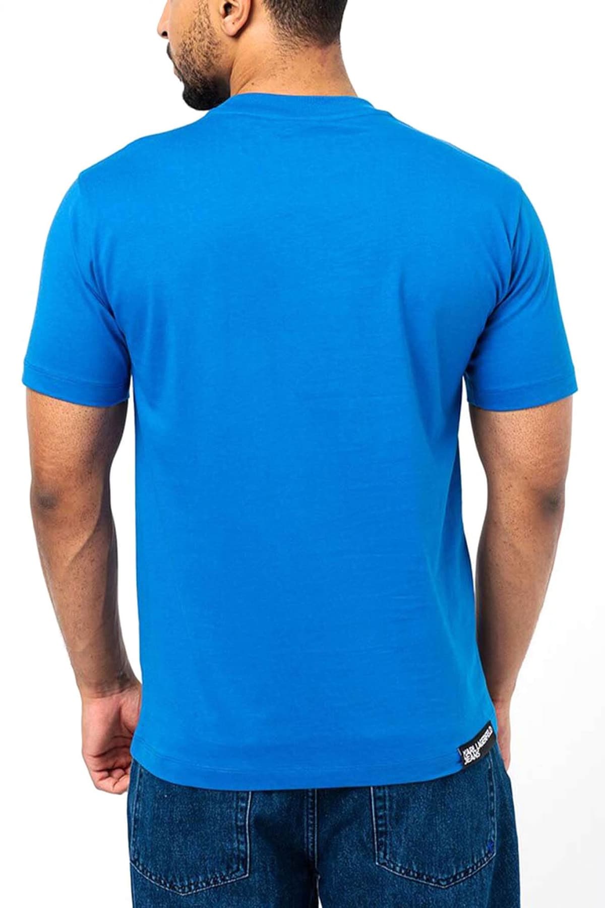 KARL LAGERFELD JEANS T-SHIRT KLJ REGULAR SS ΒΟΧ LOGO TEE ΡΟΥΑ ΜΠΛΕ