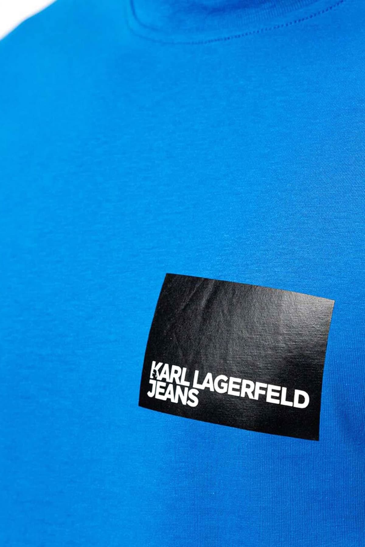 KARL LAGERFELD JEANS T-SHIRT KLJ REGULAR SS ΒΟΧ LOGO TEE ΡΟΥΑ ΜΠΛΕ