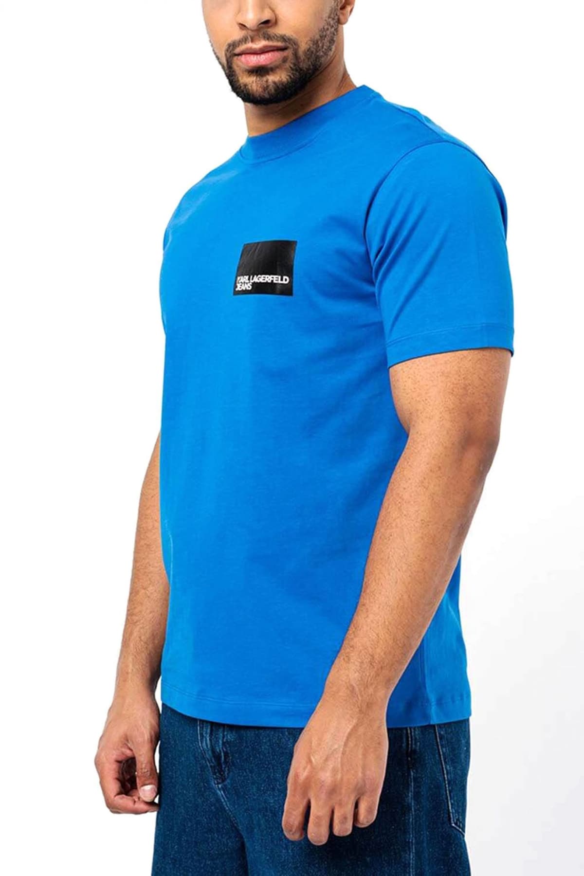 KARL LAGERFELD JEANS T-SHIRT KLJ REGULAR SS ΒΟΧ LOGO TEE ΡΟΥΑ ΜΠΛΕ