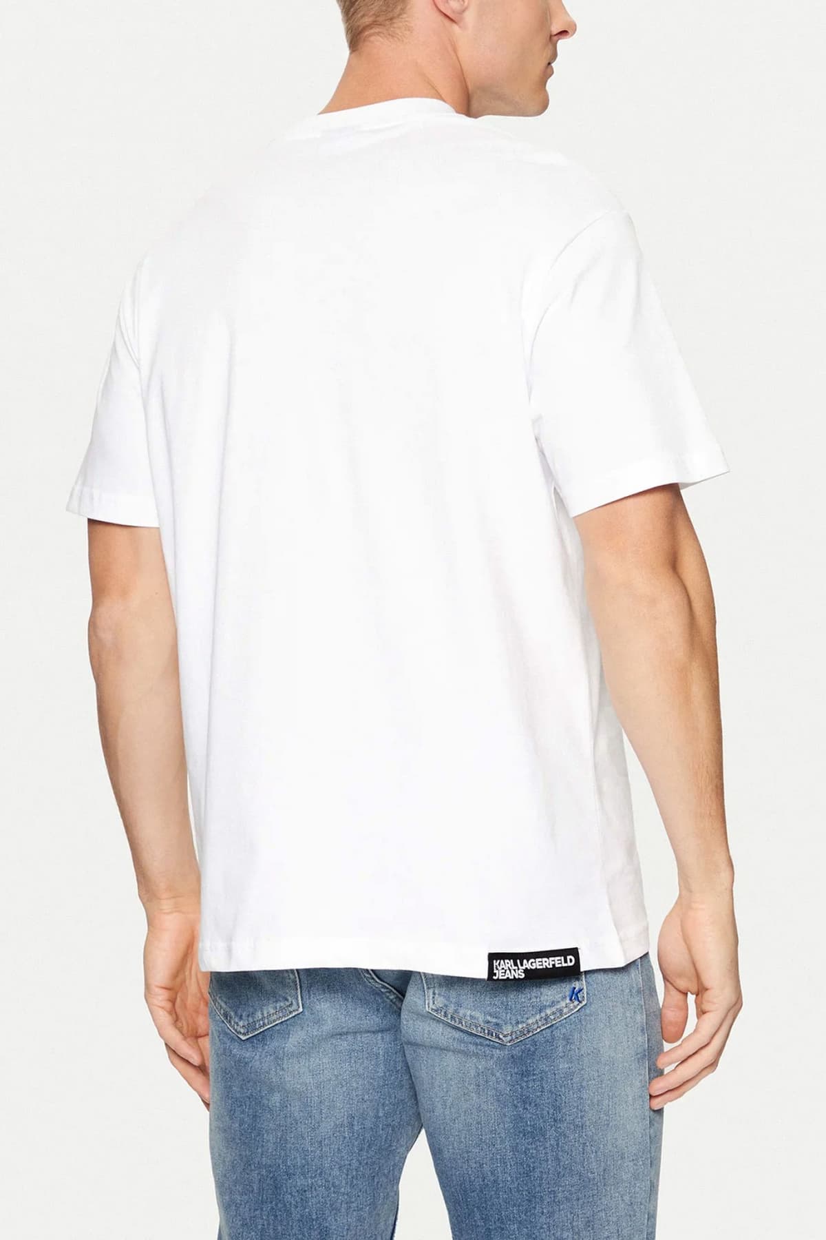 KARL LAGERFELD JEANS T-SHIRT KLJ REGULAR SS ESSENTIAL TEE ΛΕΥΚΟ