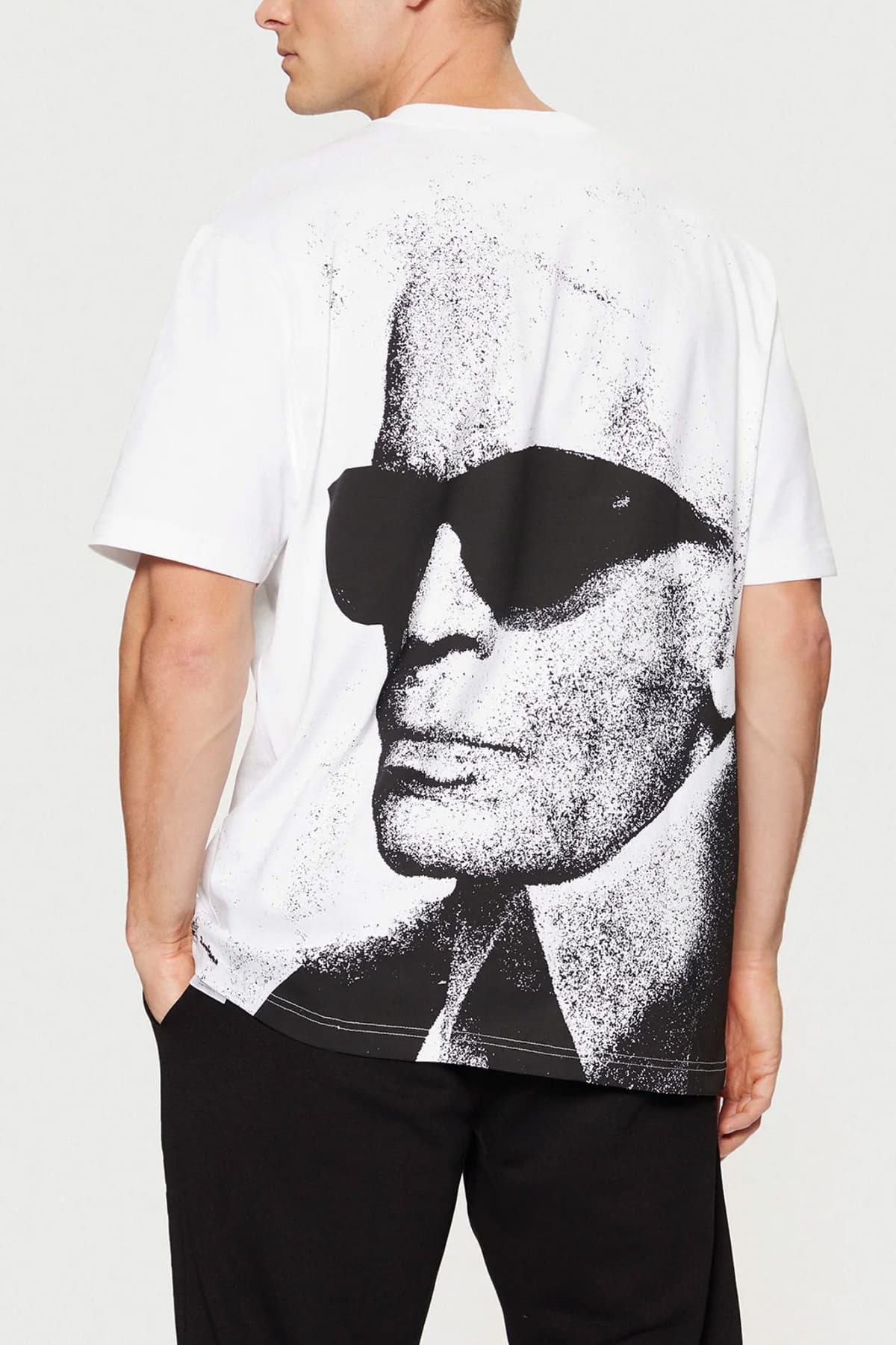 KARL LAGERFELD JEANS T-SHIRT KLJ RELAXED SS KARL TEE ΛΕΥΚΟ