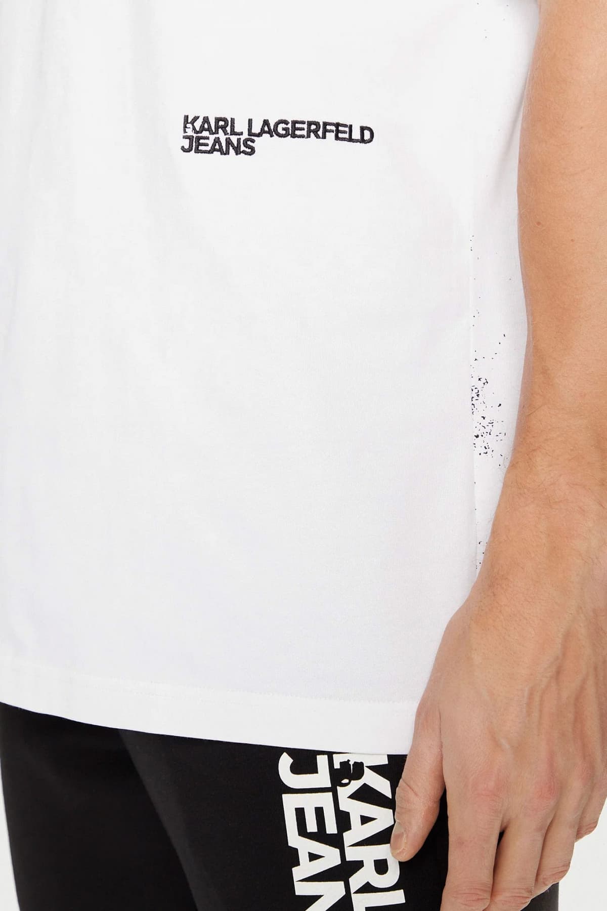 KARL LAGERFELD JEANS T-SHIRT KLJ RELAXED SS KARL TEE ΛΕΥΚΟ