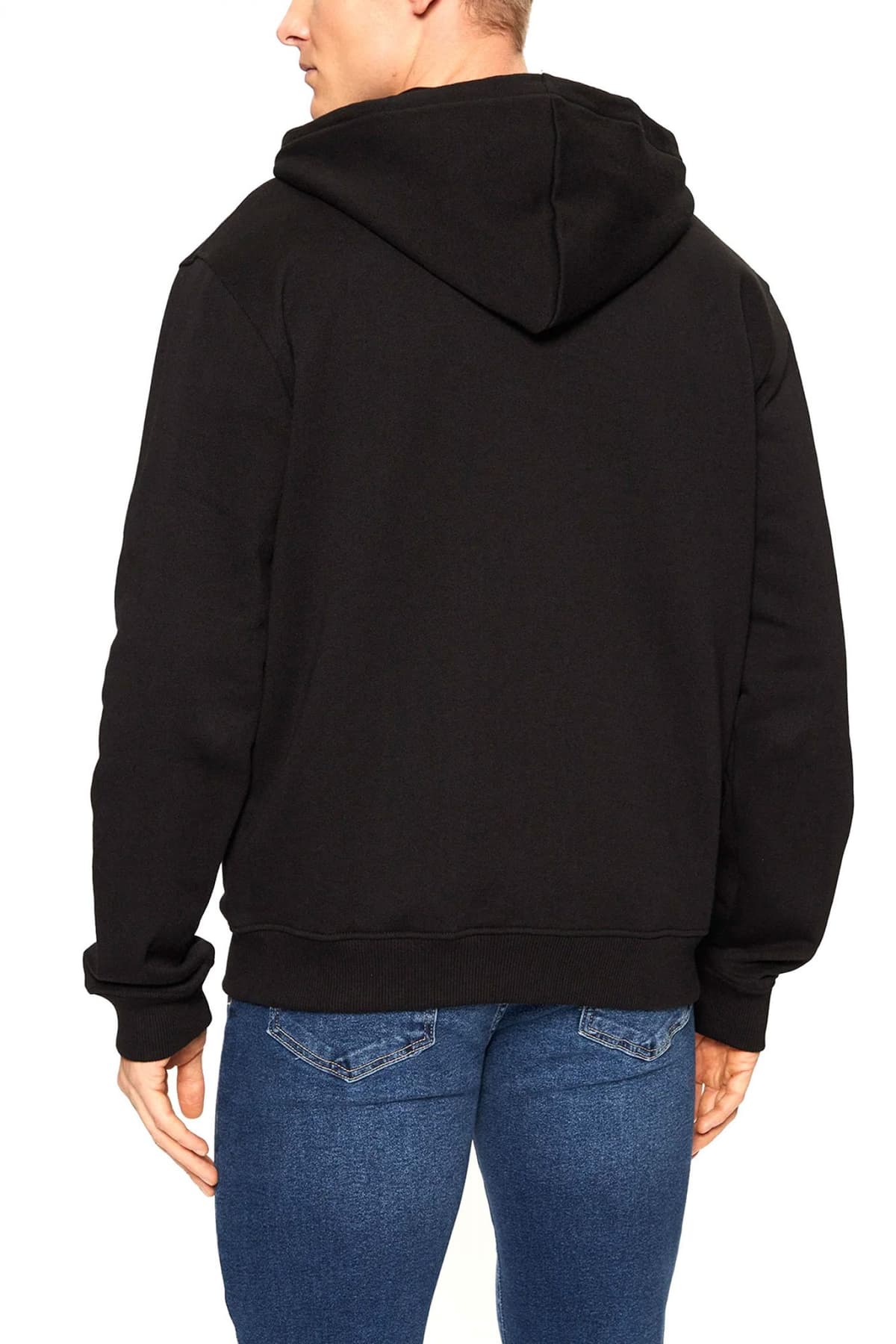 KARL LAGERFELD JEANS ΦΟΥΤΕΡ FULL ZIP KLJ REGULAR BOX LOGO ZIP HOODIE ΜΑΥΡΟ