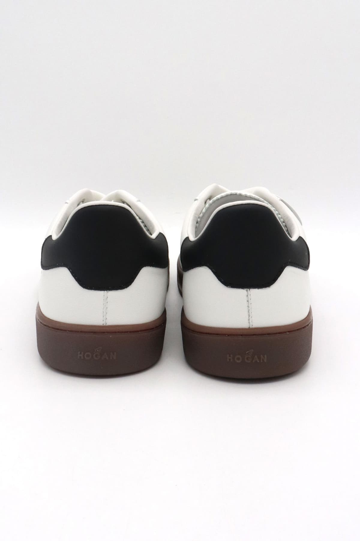 HOGAN ΠΑΠΟΥΤΣΙΑ SNEAKERS ΔΕΡΜΑ ΛΕΥΚΟ-ΜΑΥΡΟ