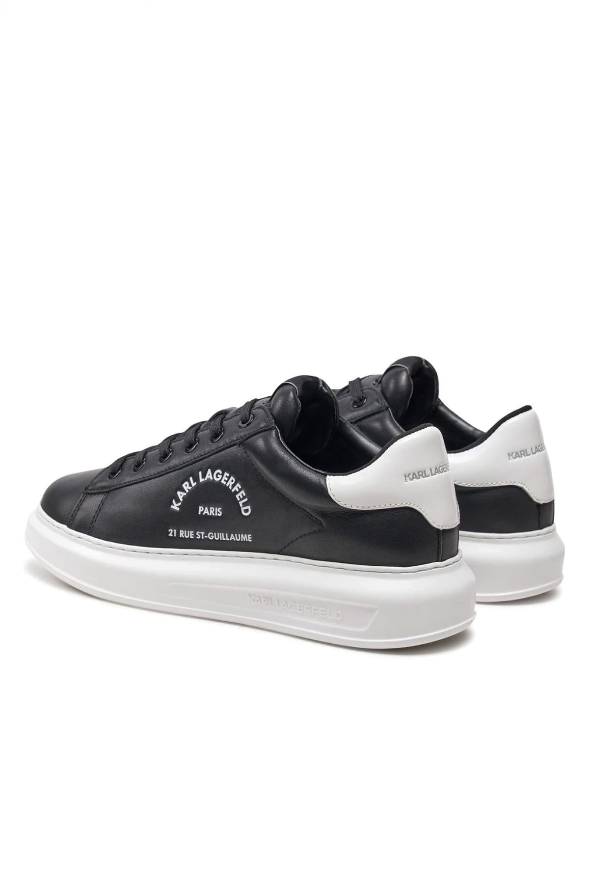 Ανδρικά Δερμάτινα Maison Sneakers Μαύρα Karl Lagerfeld KL52538K-000 BLACK