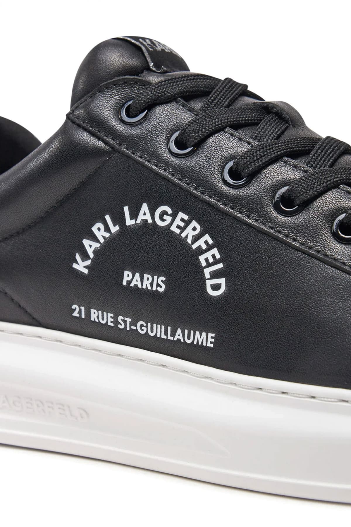 Ανδρικά Δερμάτινα Maison Sneakers Μαύρα Karl Lagerfeld KL52538K-000 BLACK