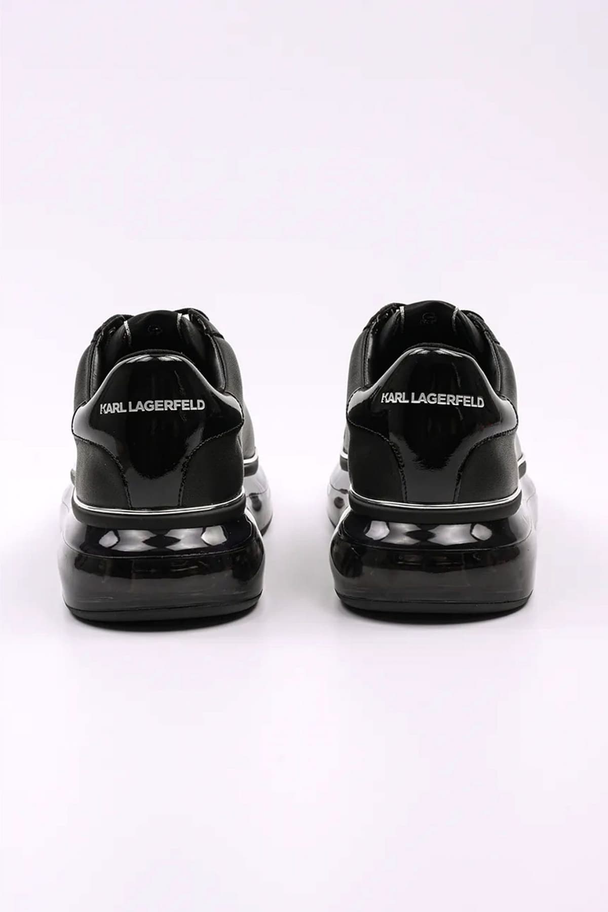 Ανδρικά Δερμάτινα Kapri Kushion Rsg Sneakers Μαύρα Karl Lagerfeld KL52615-00X BLACK