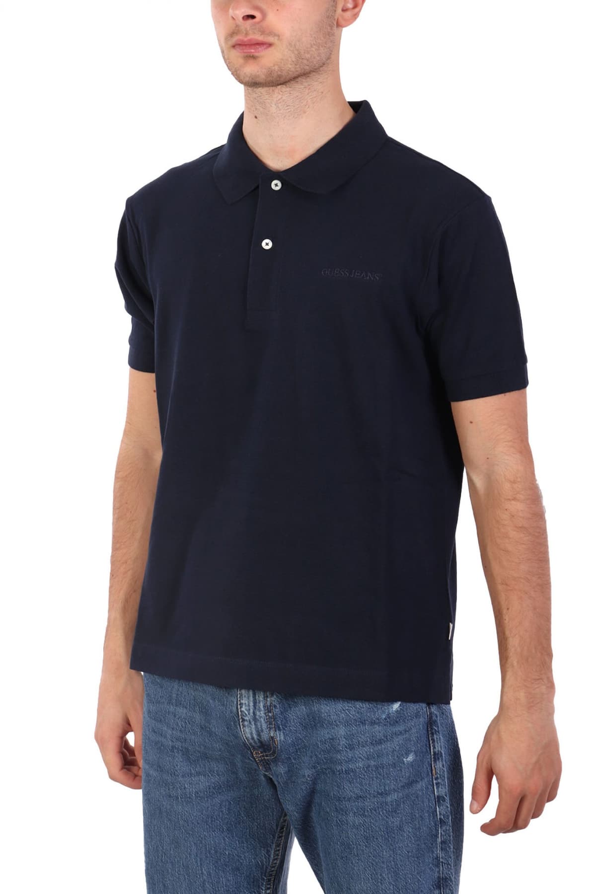 Men's Polo Shirts Guess Jeans Blue
