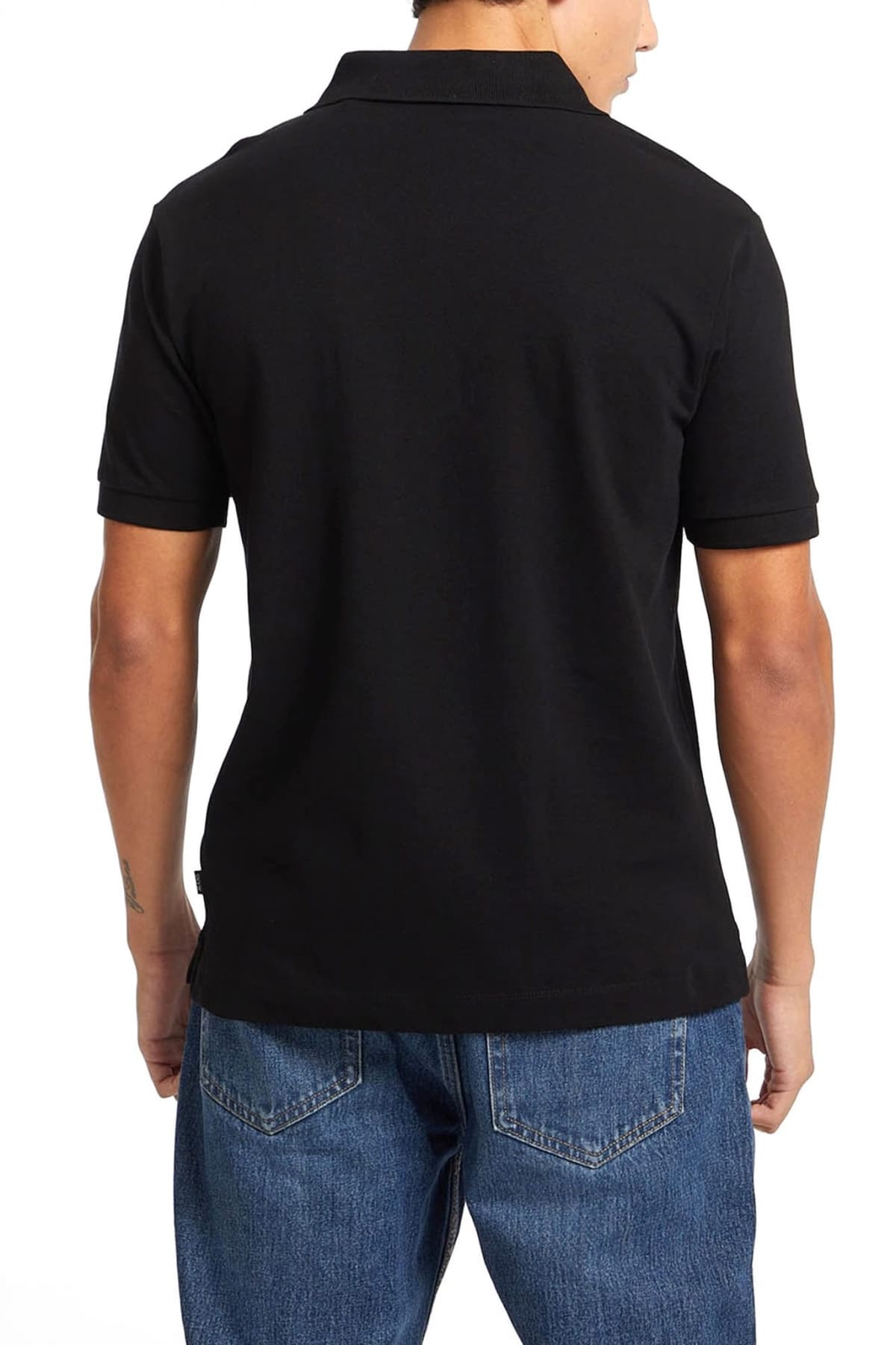 GUESS JEANS POLO LOGO ΜΑΥΡΟ