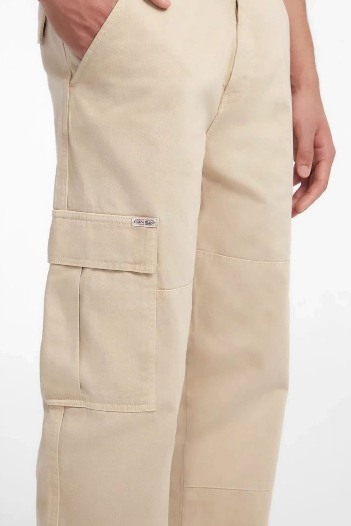 GUESS JEANS ΠΑΝΤΕΛΟΝΙ CARGO ΜΠΕΖ