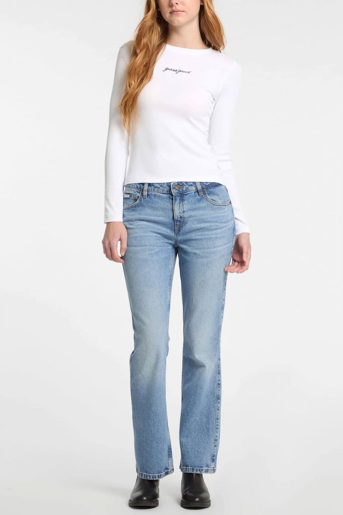 GUESS JEANS ΠΑΝΤΕΛΟΝΙ JEANS G09 BOOTCUT ΜΠΛΕ