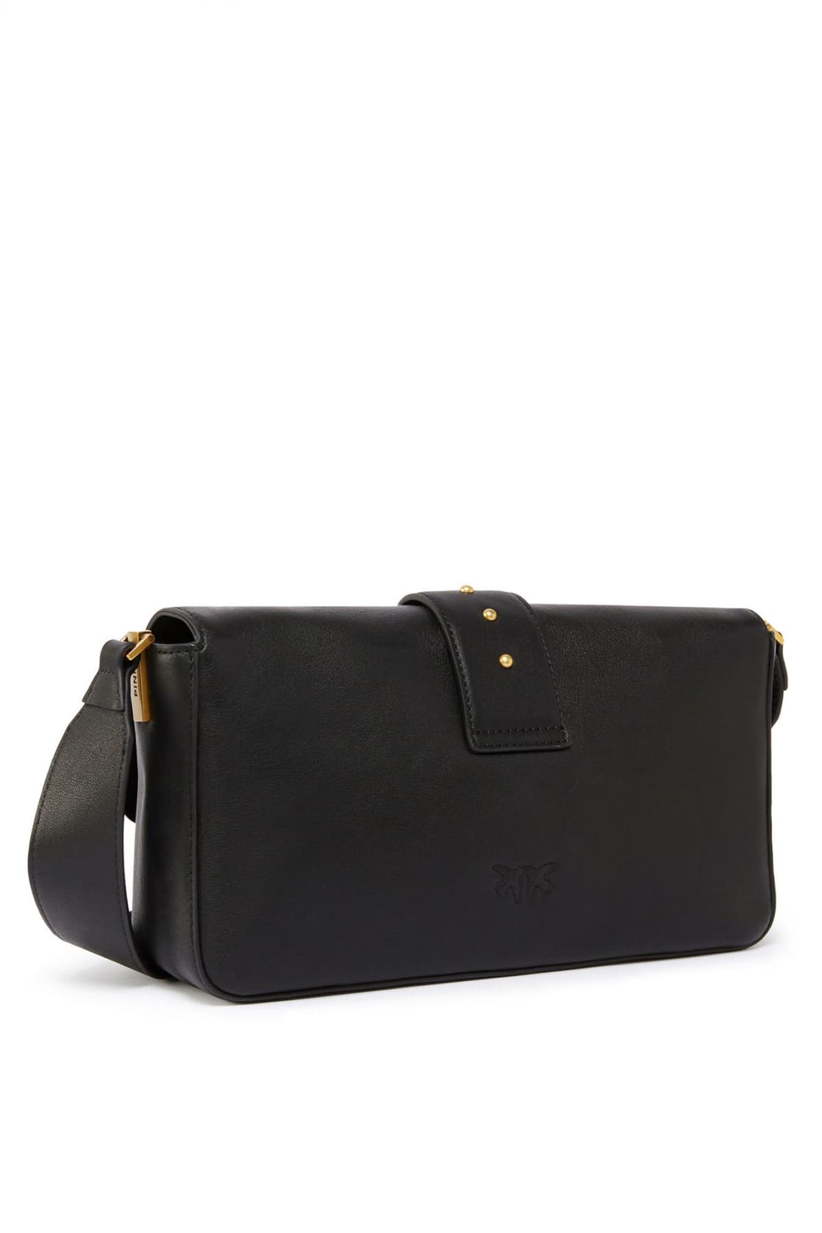 PINKO ΓΥΝΑΙΚΕΙΑ ΤΣΑΝΤΑ LOVE ONE CLASSIC SLOUCHY FL VITELLO MORBIDO ΜΑΥΡΟ