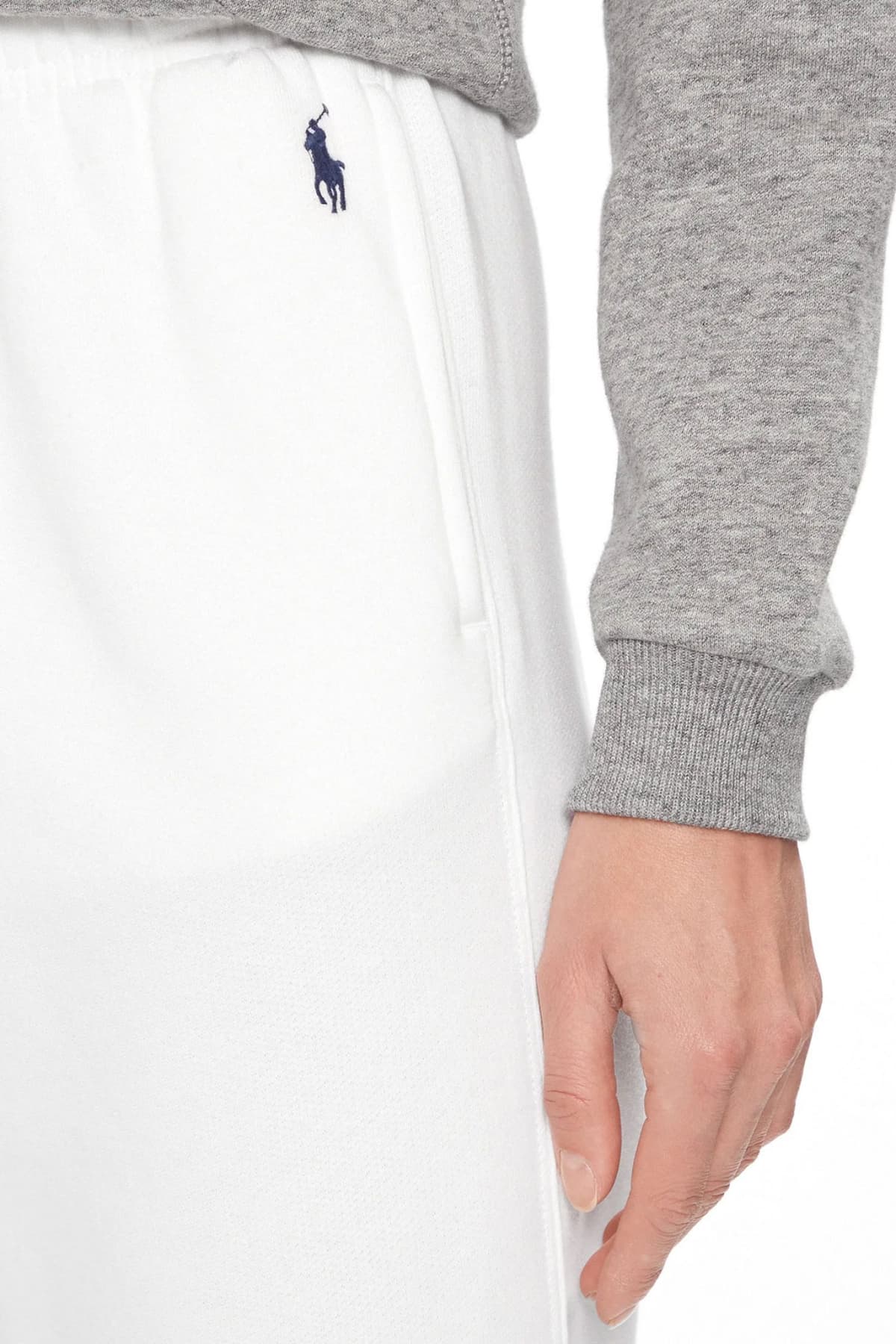 RALPH LAUREN ΠΑΝΤΕΛΟΝΙ ΦΟΡΜΑ JOGGER LOGO ΛΕΥΚΟ