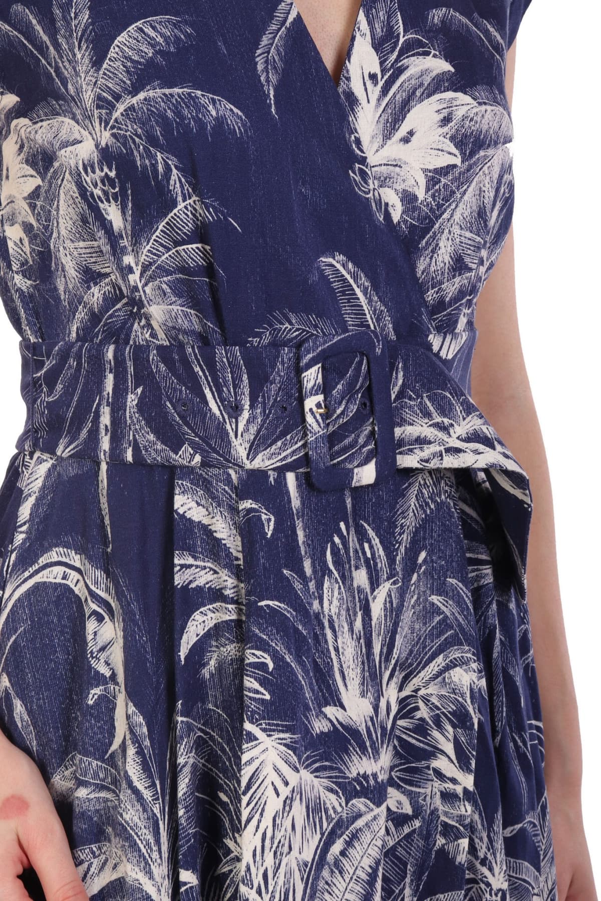 MARELLA ΦΟΡΕΜΑ MAXI ALINE ΚΡΟΥΑΖΕ ΑΠΟΣΠΩΜΕΝΗ ΖΩΝΗ ΕΜΠΡΙΜΕ ΜΠΛΕ