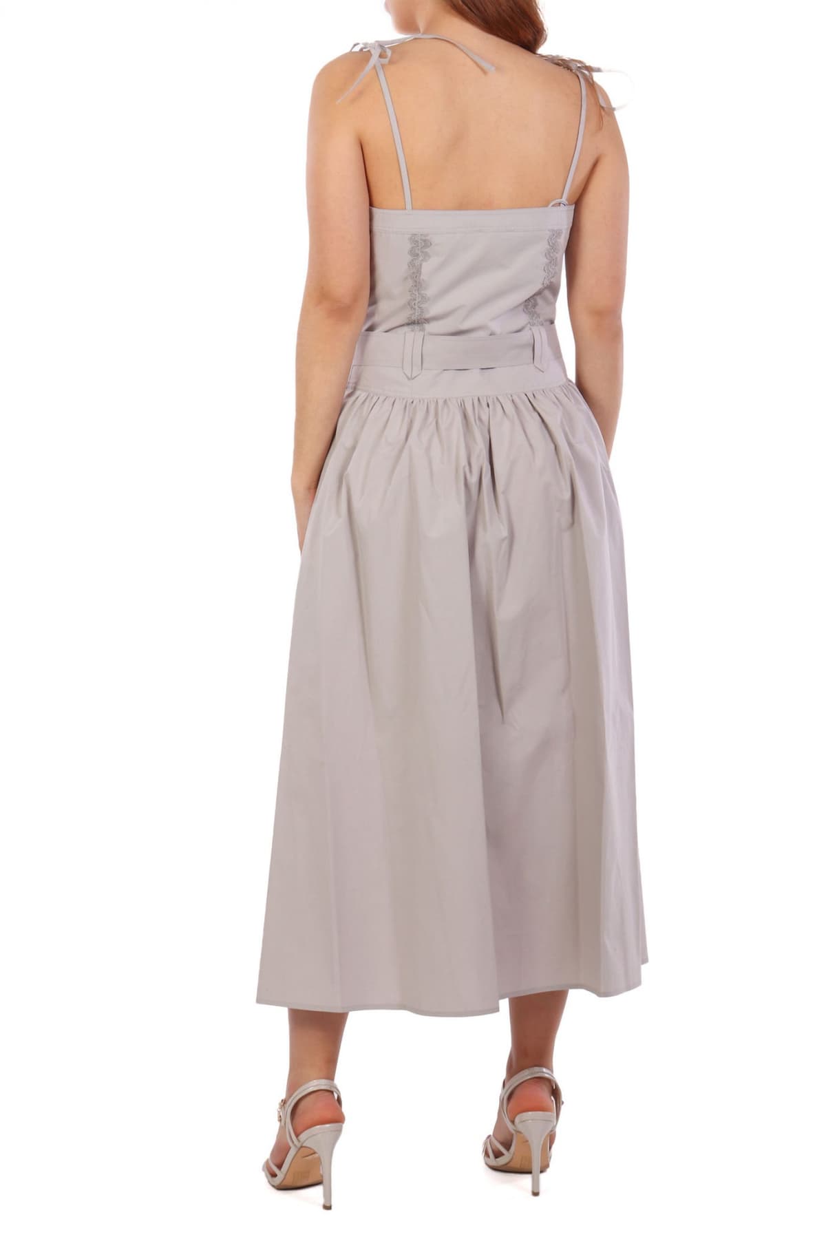 MARELLA ΦΟΡΕΜΑ MIDI BRADO ΚΕΝΤΗΜΑ ΑΠΟΣΠΩΜΕΝΗ ΖΩΝΗ ΓΚΡΙ