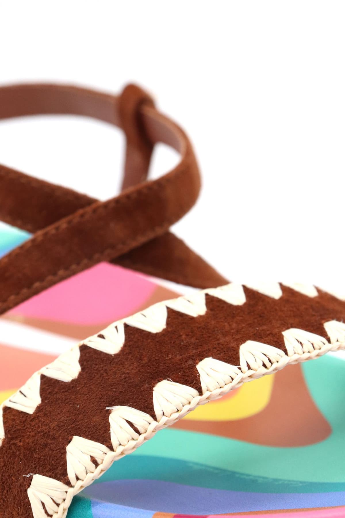 KURT GEIGER ΠΑΠΟΥΤΣΙΑ ΠΕΔΙΛΑ CHELSEA FLATFORM SANDAL ΣΟΥΕΤ ΣΧΕΔΙΑ LOGO ΠΟΛΥΧΡΩΜΟ