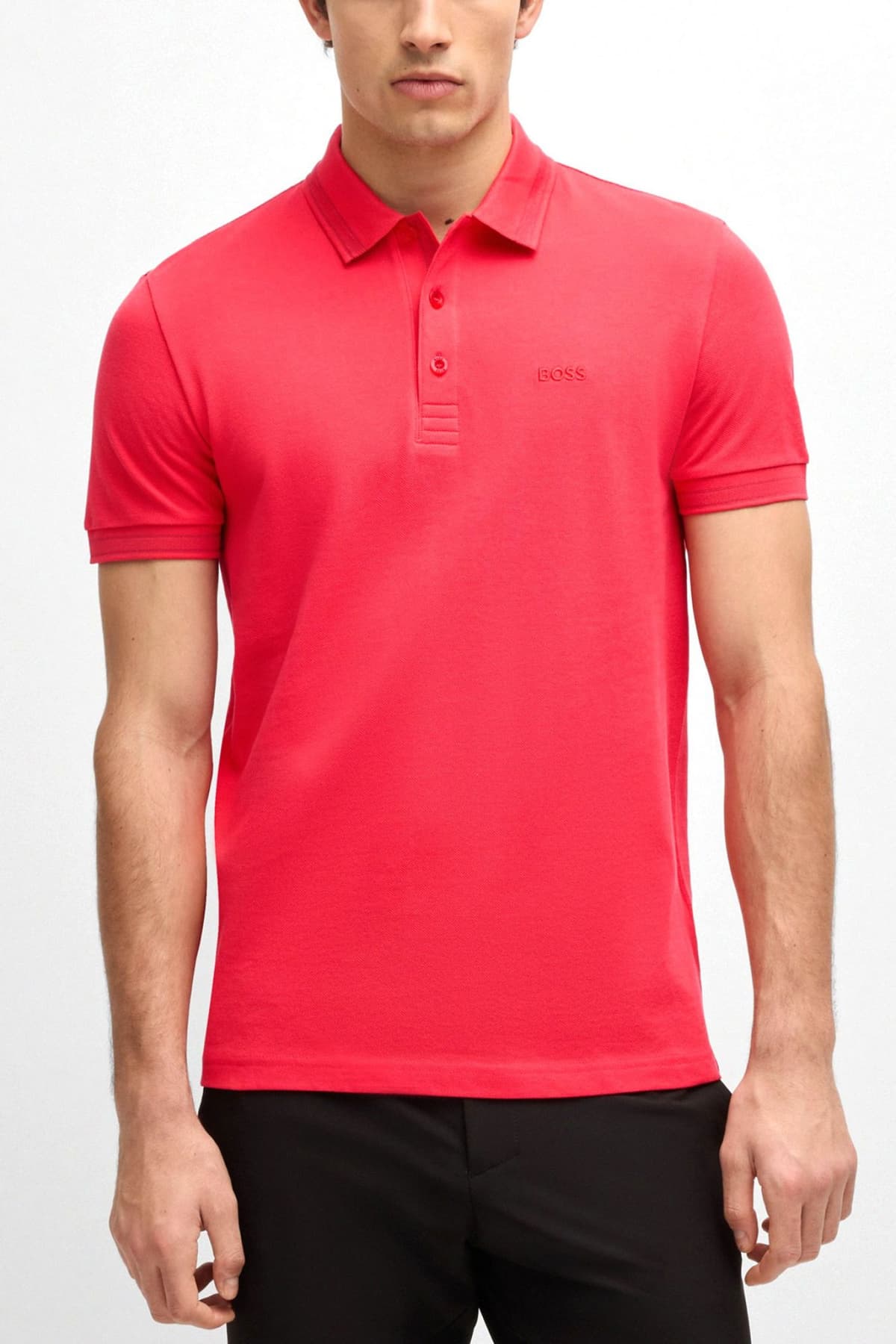 BOSS ATHLEISURE POLO REGULAR FIT PADDY ΚΟΡΑΛΙ