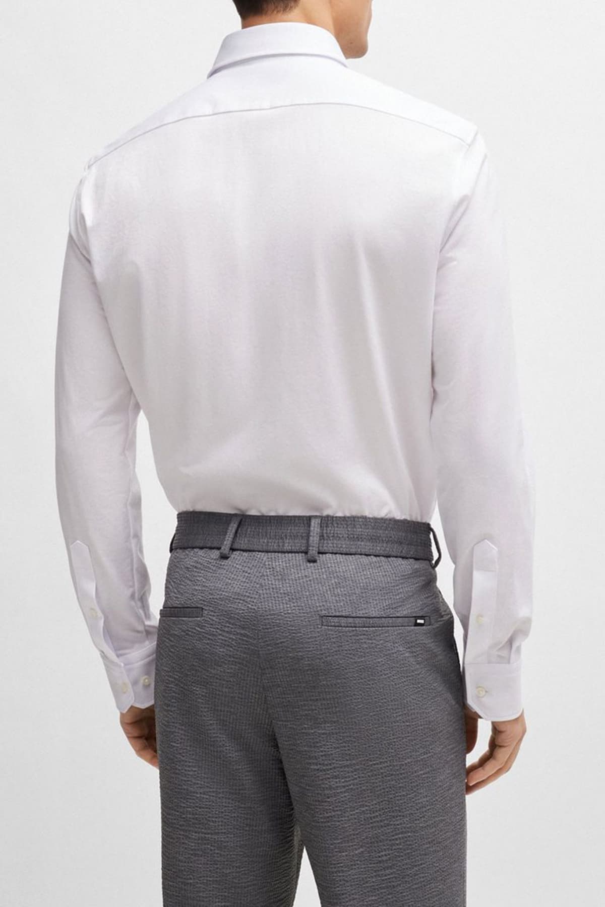 BOSS PERFORMANCE ΠΟΥΚΑΜΙΣΟ BUTTON DOWN REGULAR FIT P-JOE-BD-C1-222 ΛΕΥΚΟ