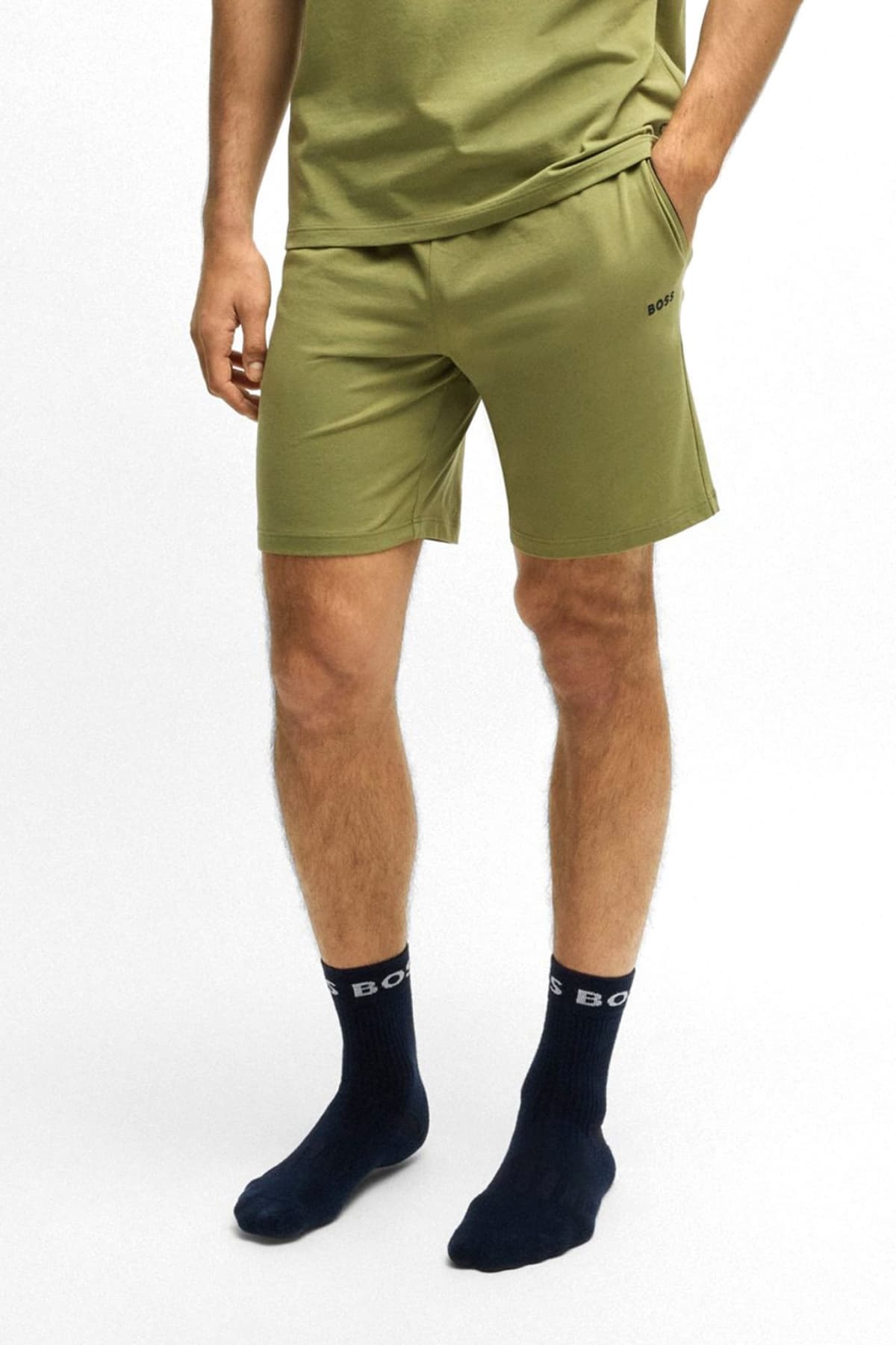 BOSS HOMEWEAR ΒΕΡΜΟΥΔΑ MIX&MATCH SHORT CW ΧΑΚΙ