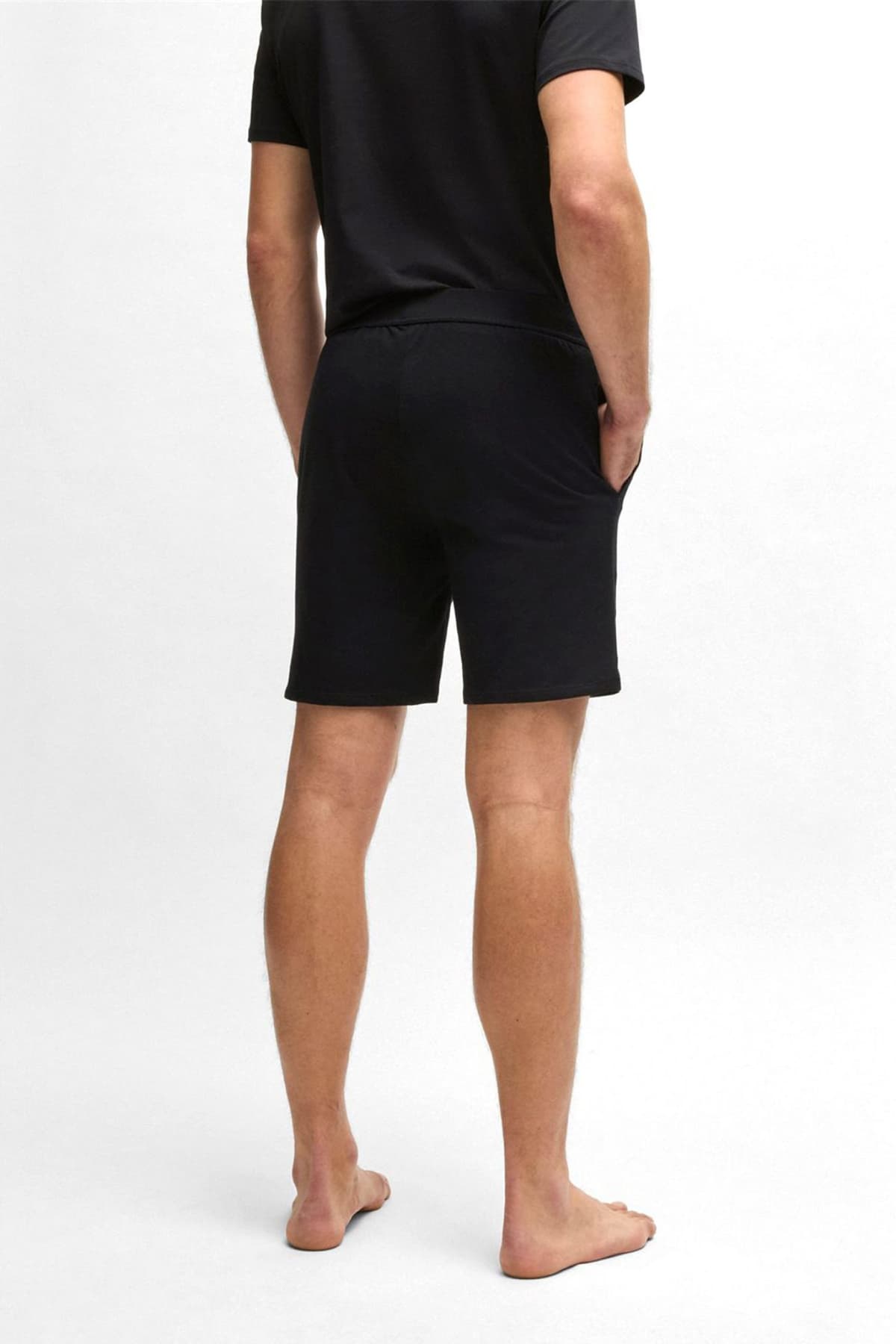 BOSS HOMEWEAR ΒΕΡΜΟΥΔΑ UNIQUE SHORTS CW ΜΑΥΡΟ