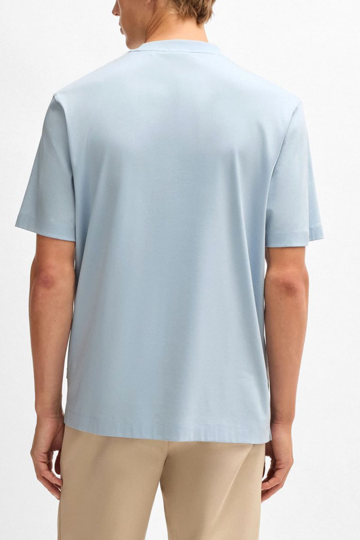 BOSS T-SHIRT REGULAR FIT C-TAUT 01 ΓΑΛΑΖΙΟ