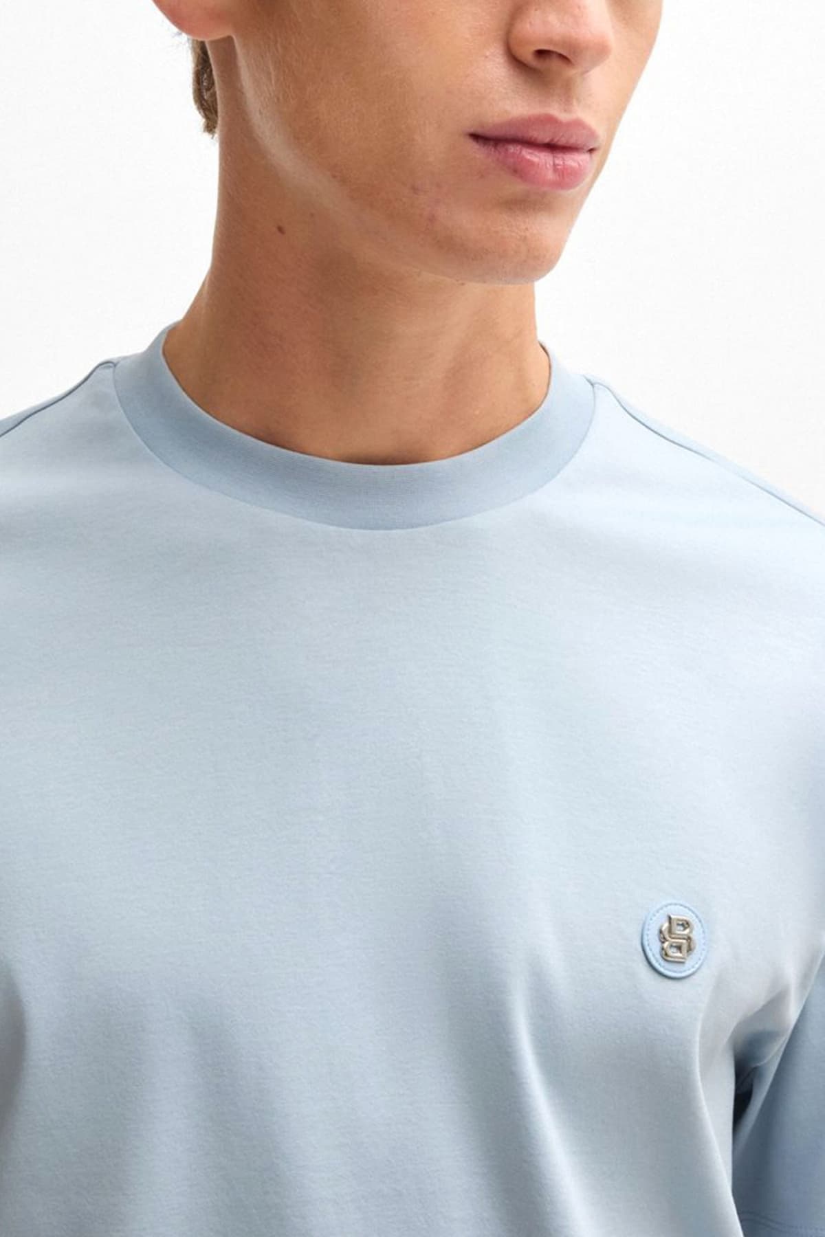 BOSS T-SHIRT REGULAR FIT C-TAUT 01 ΓΑΛΑΖΙΟ