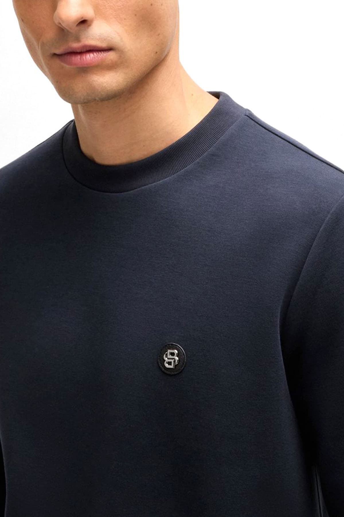 BOSS ΦΟΥΤΕΡ CREW NECK C-SHARPE 01 ΣΚΟΥΡΟ ΜΠΛΕ