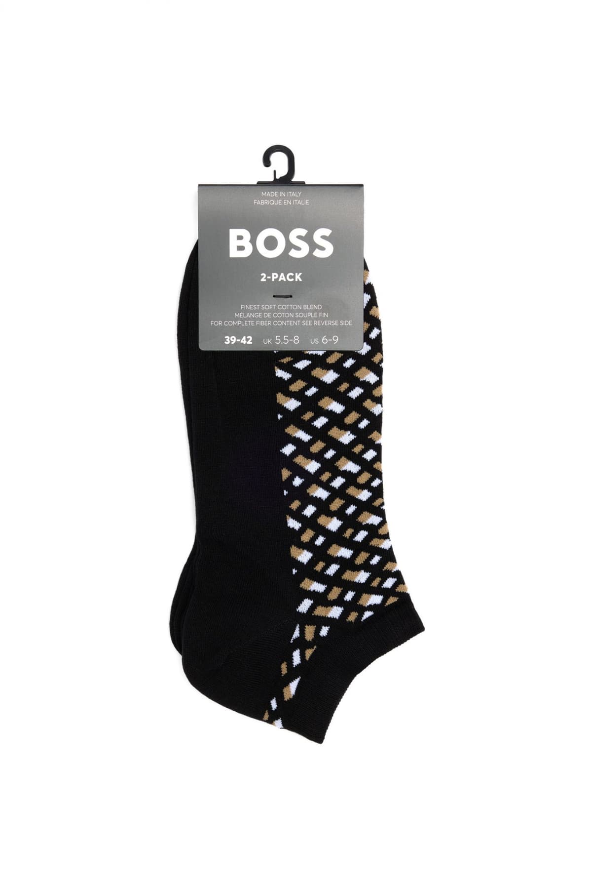 BOSS ΚΑΛΤΣΕΣ 2P AS MONOGRAM CC ΜΑΥΡΟ