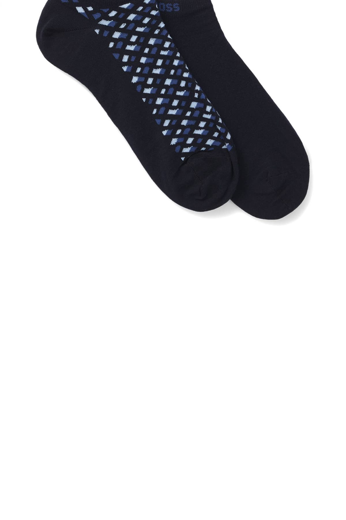 BOSS ΚΑΛΤΣΕΣ 2P AS MONOGRAM CC ΜΠΛΕ