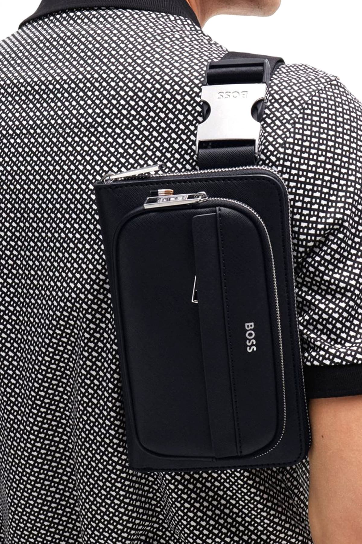 BOSS ΤΣΑΝΤΑΚΙ ΜΕΣΗΣ ZAIR_CROSSOVER ΜΑΥΡΟ